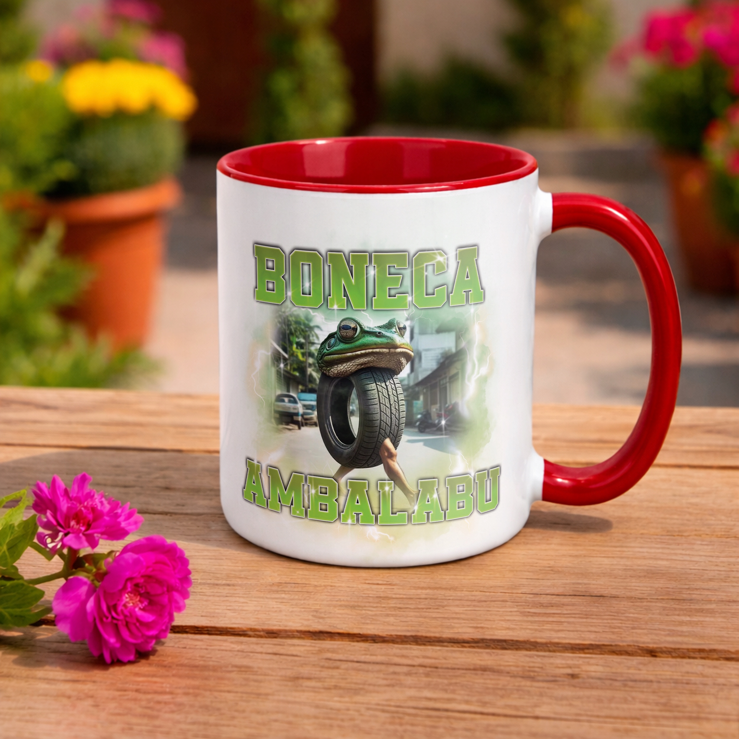 Kubek ceramiczny BRAINROT Boneca Ambalabu Memy Zabawny TikTok Viral