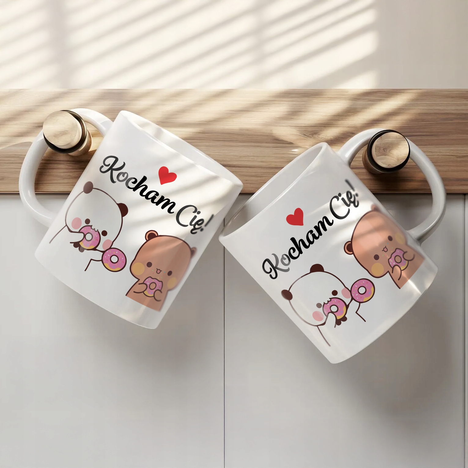 Kubek walentynkowy na Walentynki Kocham Cię Bubu Dudu Misie Prezent