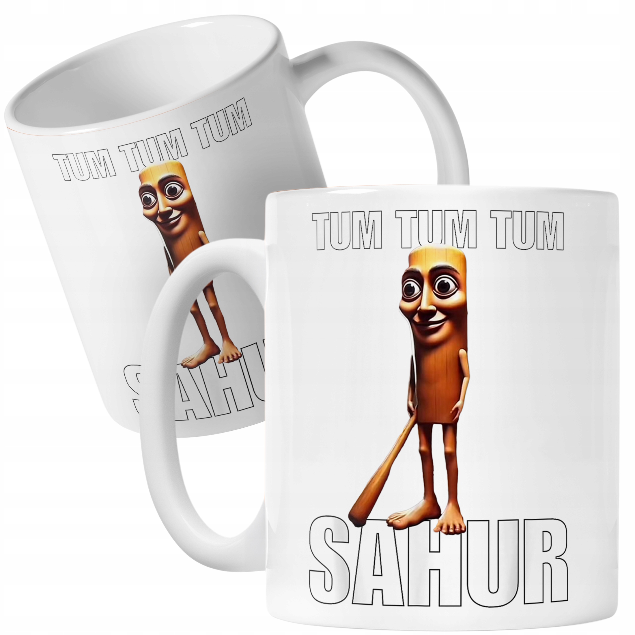 Kubek ceramiczny Tung Tum Tum Sahur viral tiktok brainrot mem