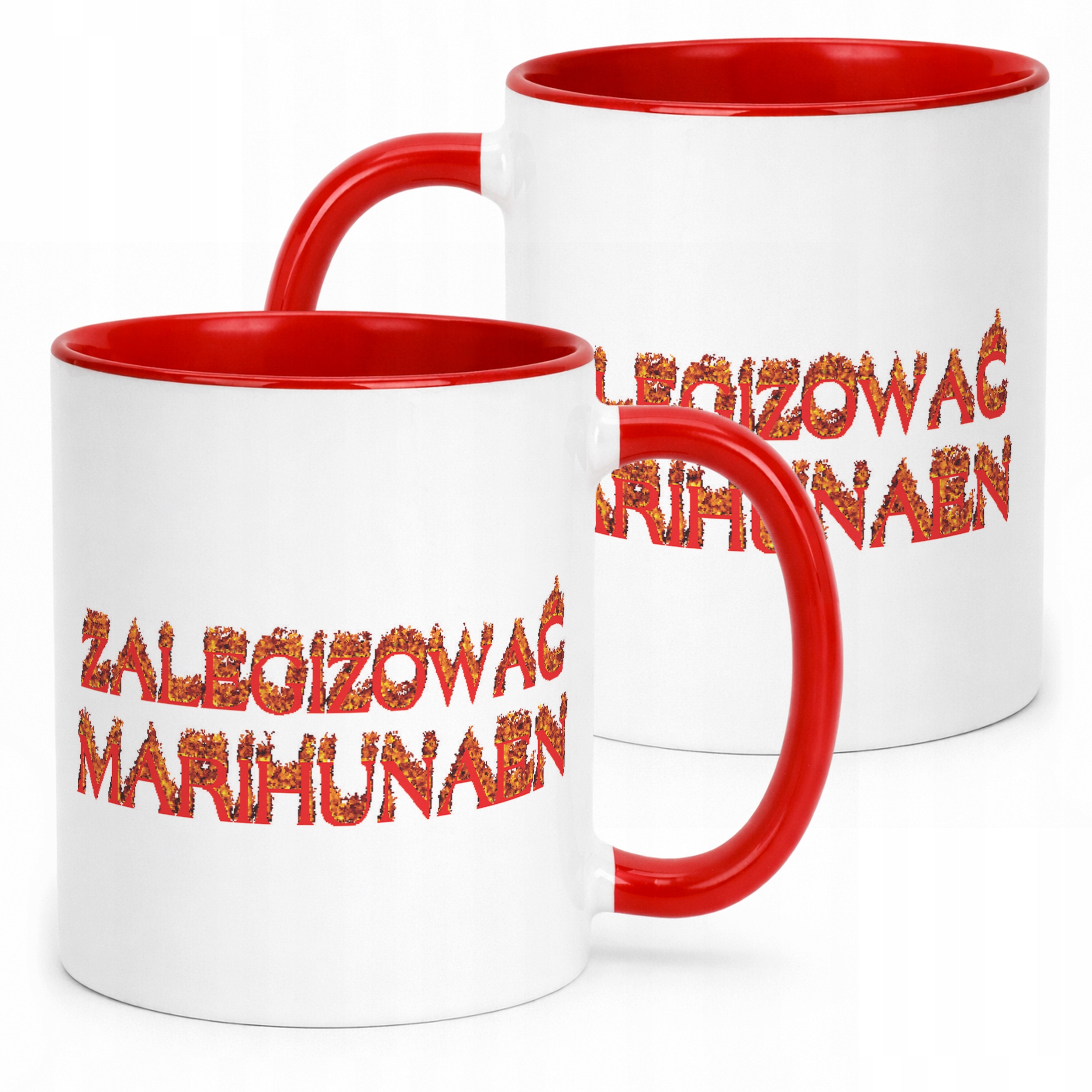 Kubek ceramiczny Zalegizować Marihunaen Memy Zabawne Prezent