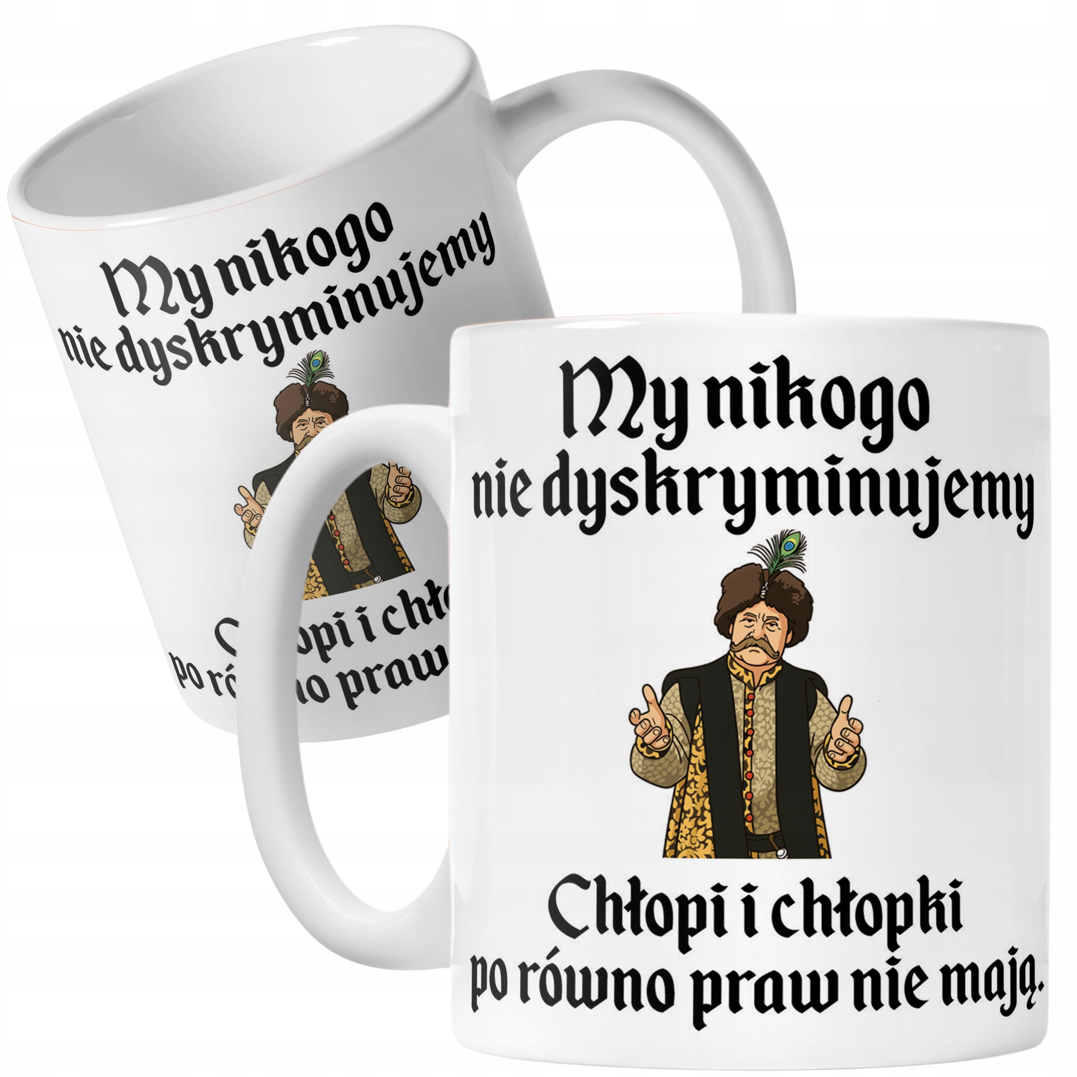Kubek ceramiczny 1670 My Nikogo Nie Dyskryminujemy Jan Paweł Prezent