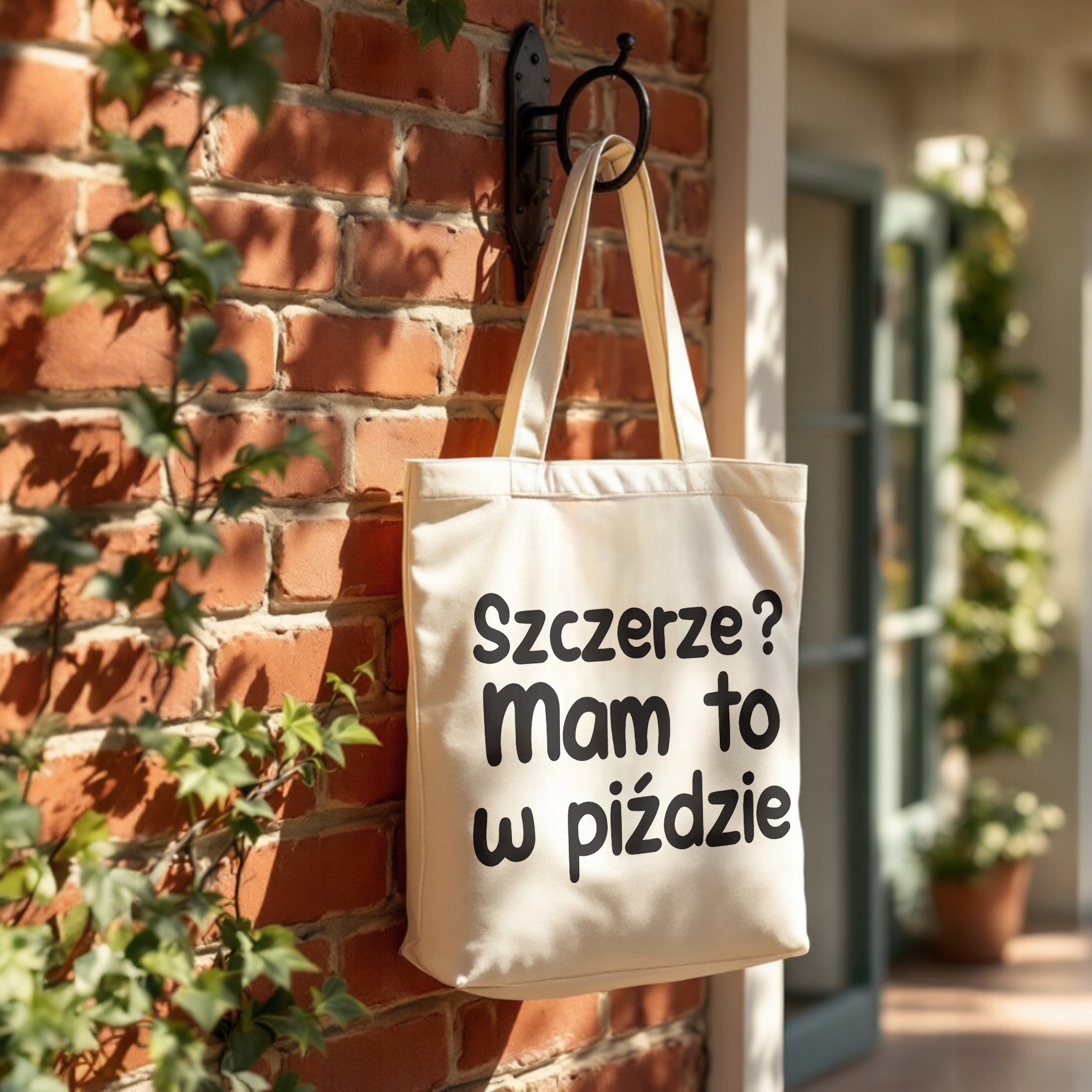 Torba bawełniana premium Szczerze Mam To Zabawny Prezent
