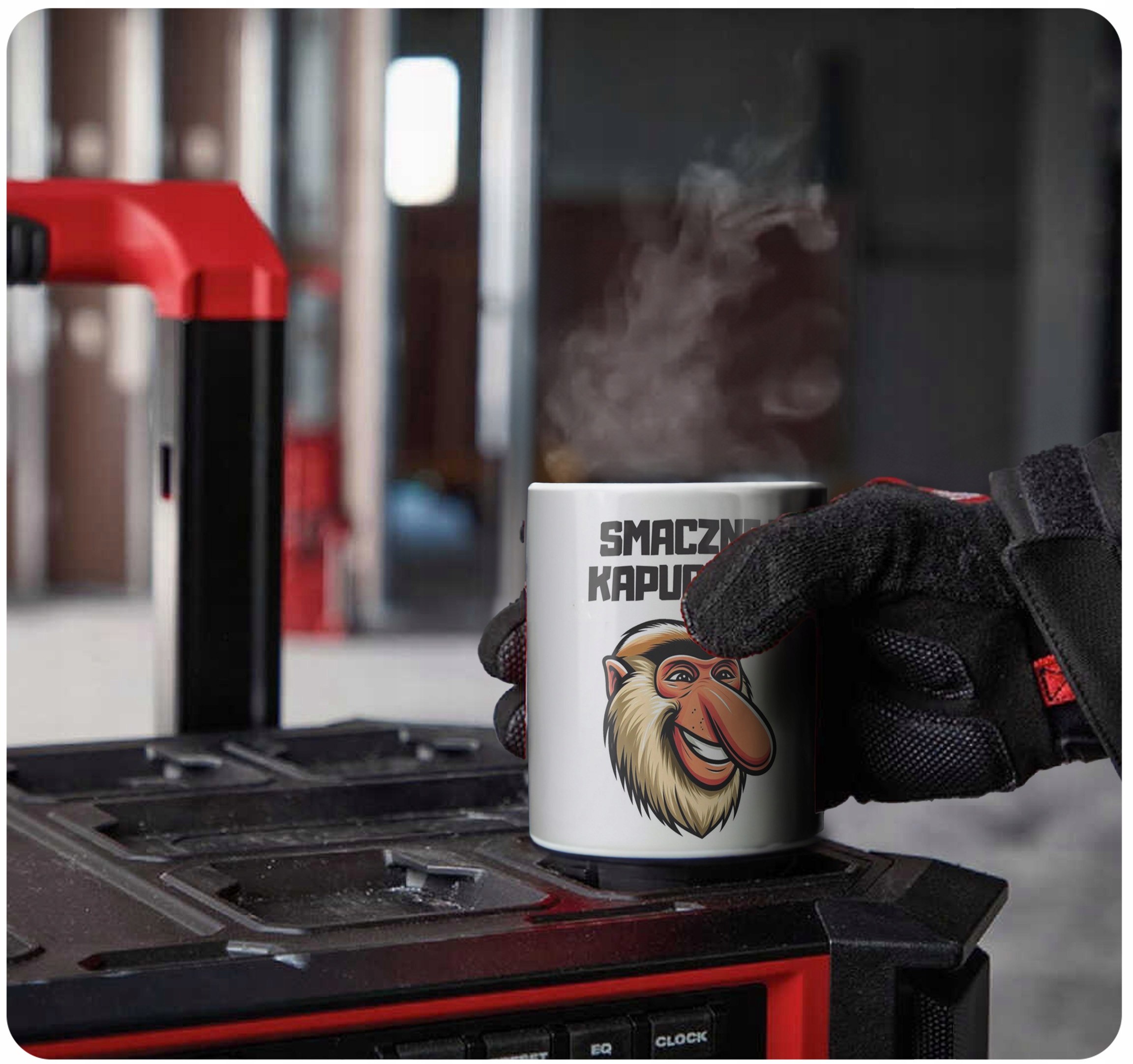 Kubek ceramiczny 330 ml Janusz Nosacz Kawa Zabawny Prezent