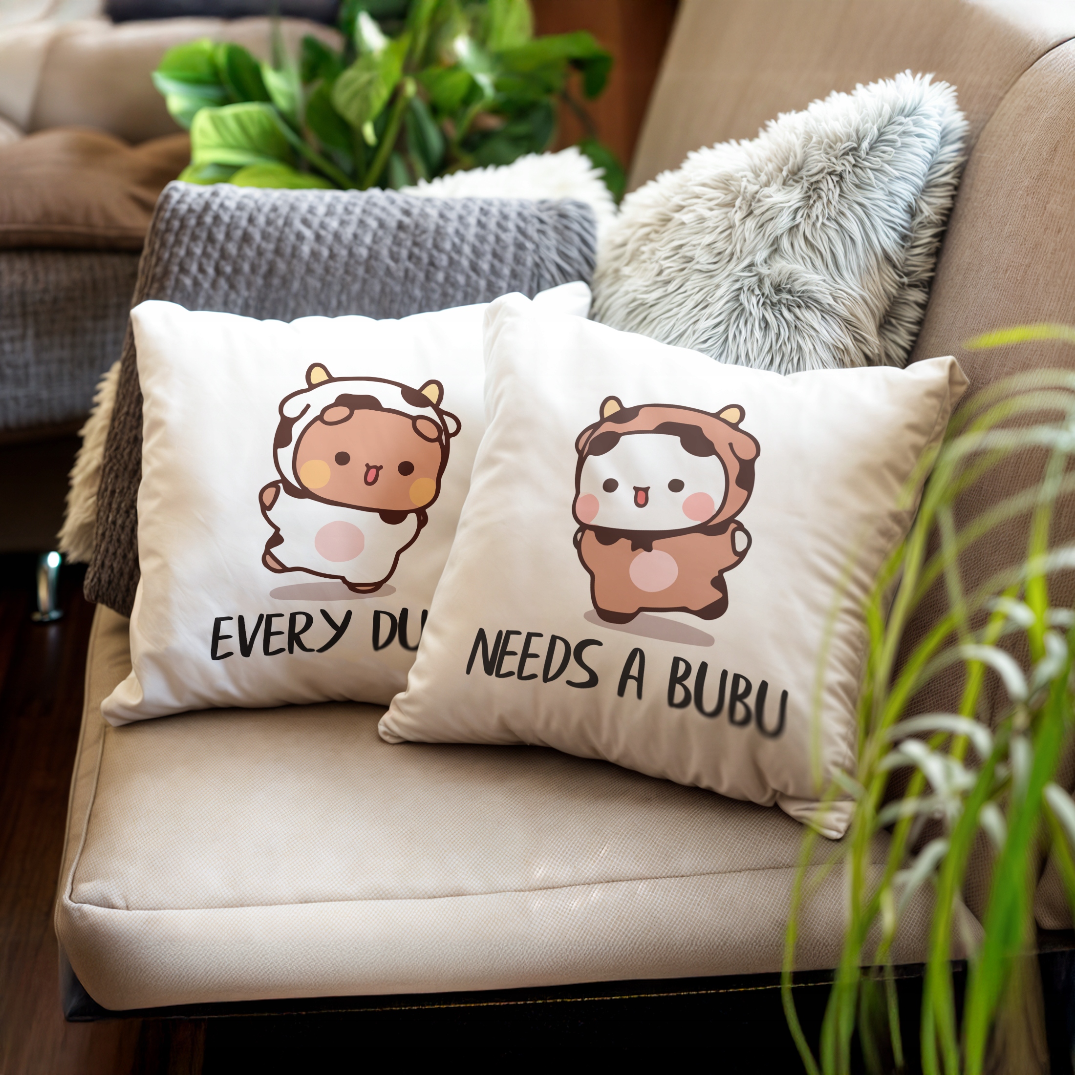 Zestaw Poduszek Walentynkowy Walentynek Bubu i Dudu Dla Pary Prezent