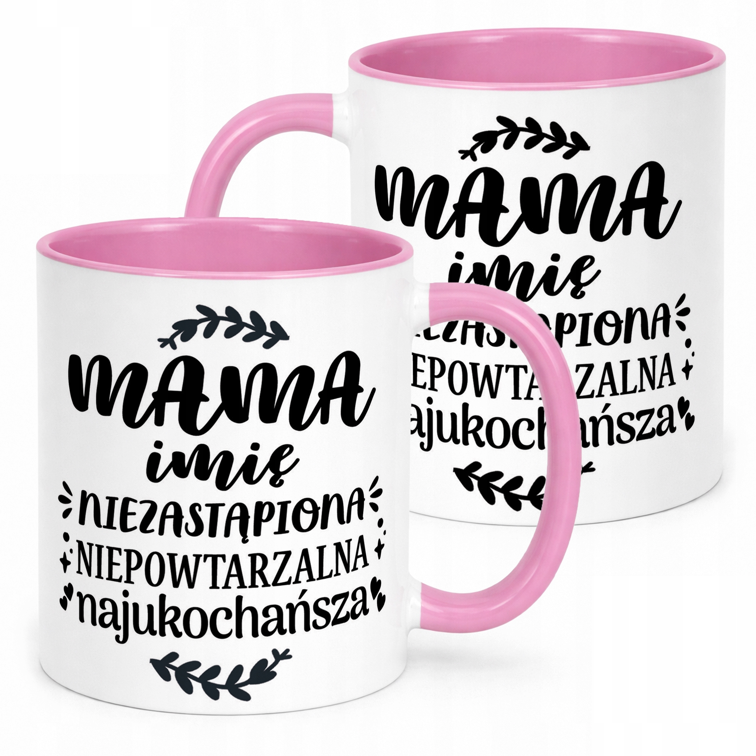 Kubek Różowy Personalizowany Dzień Matki Dla Mamy Prezent Upominek