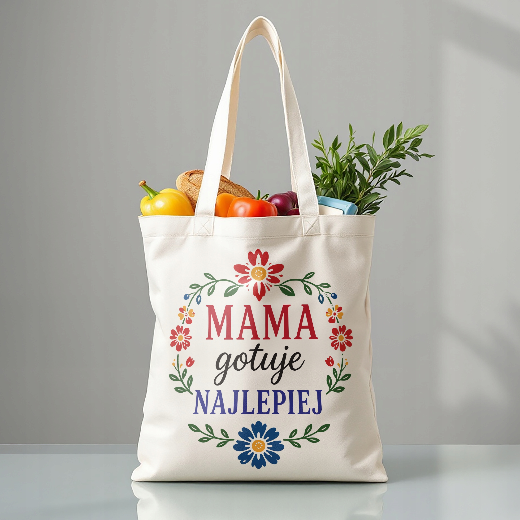 Torba bawełniana premium prezent dla mamy na Dzień Matki trafiony prezent