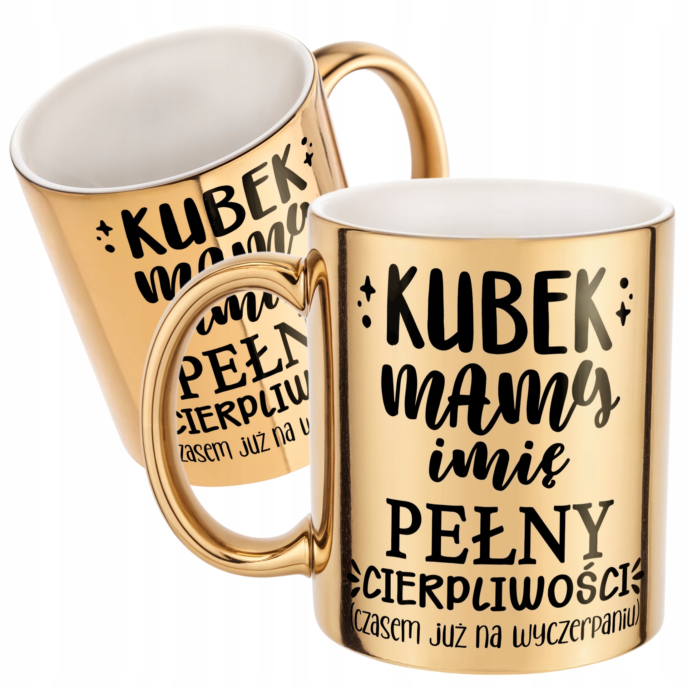 Złoty Kubek ceramiczny Personalizowany Dzień Matki Dla Mamy Prezent