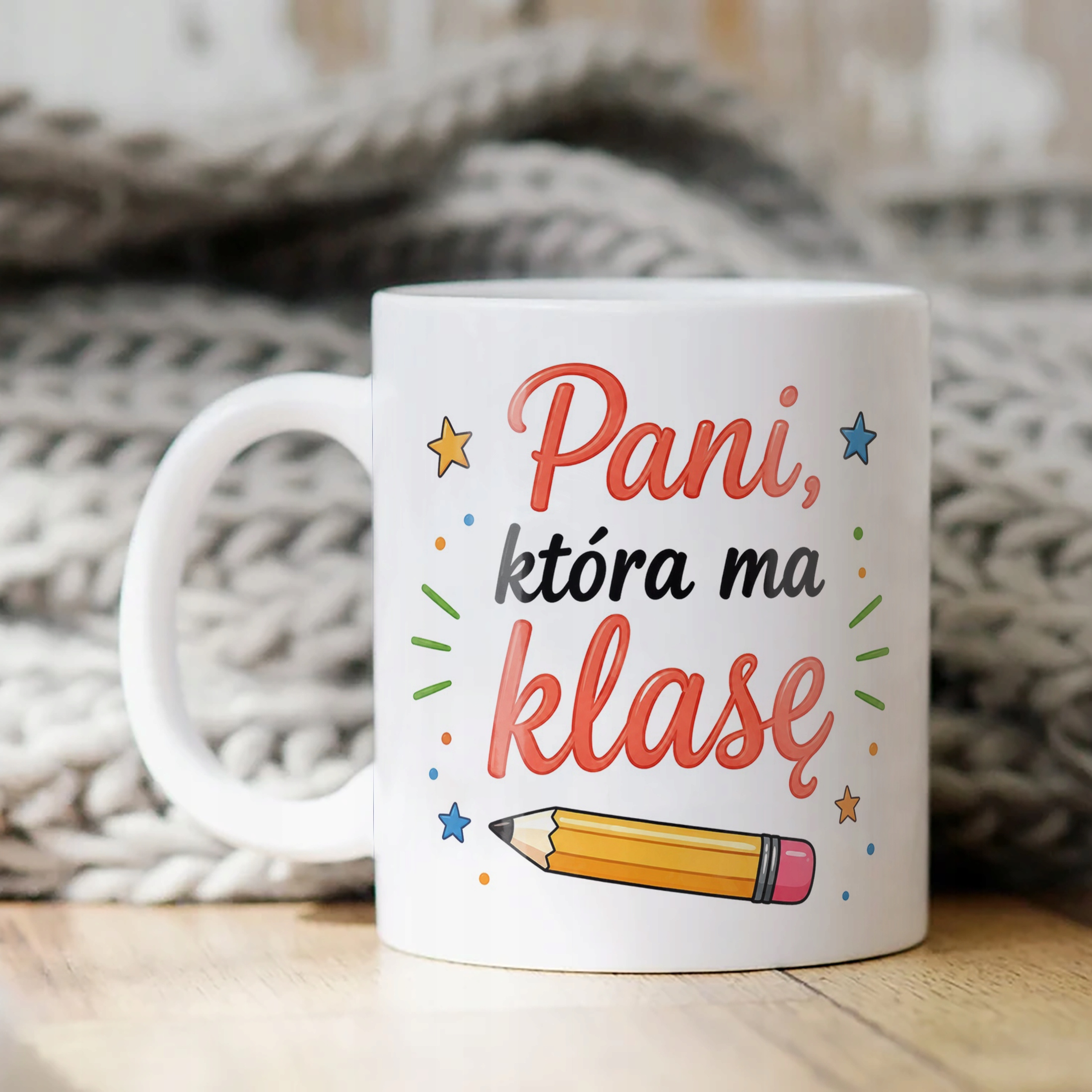 Kubek Dzień Nauczyciela Zakończenie Roku Dla Nauczycielki Prezent Upominek
