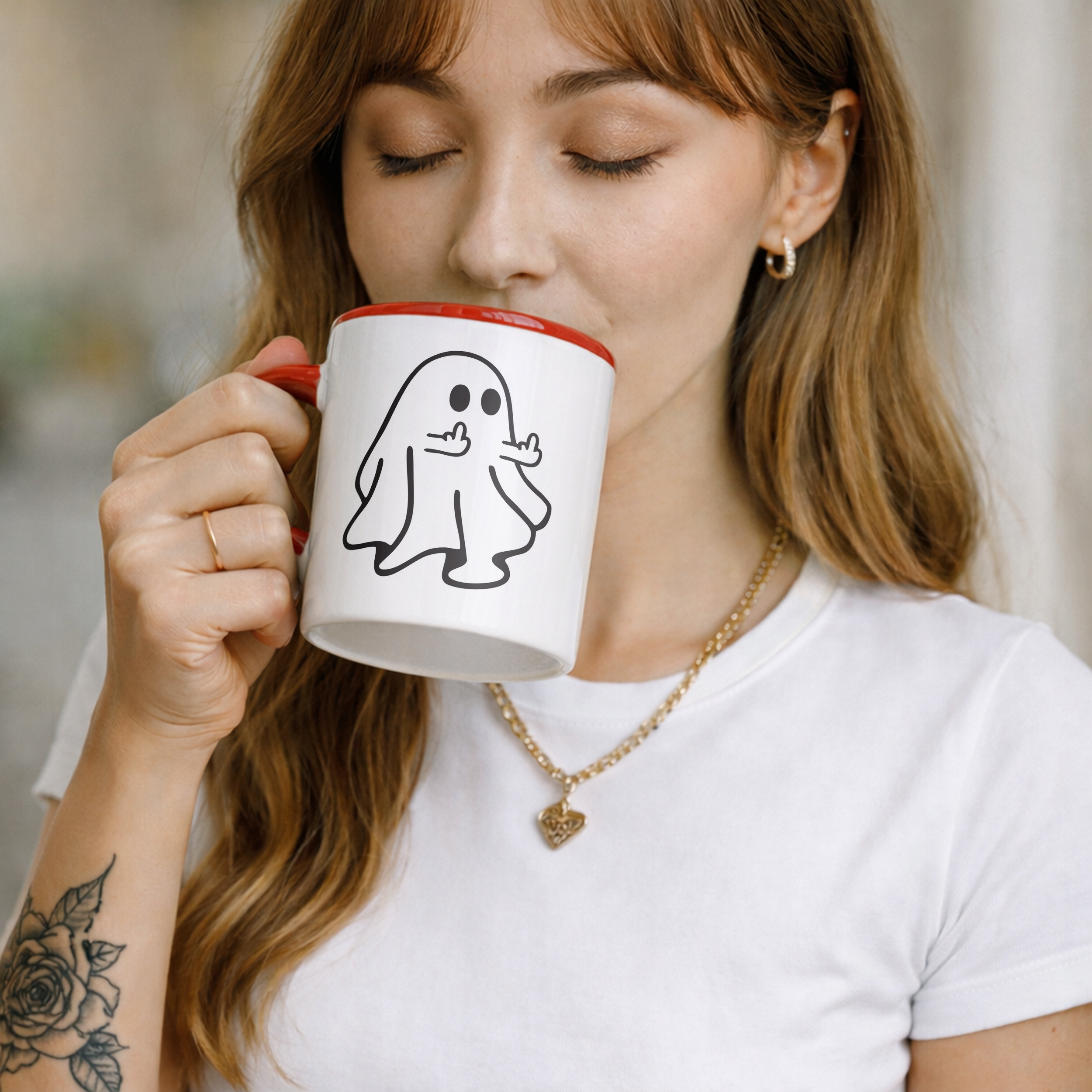 Kubek ceramiczny Halloween Jesień Dynia Duch Prezent Upominek