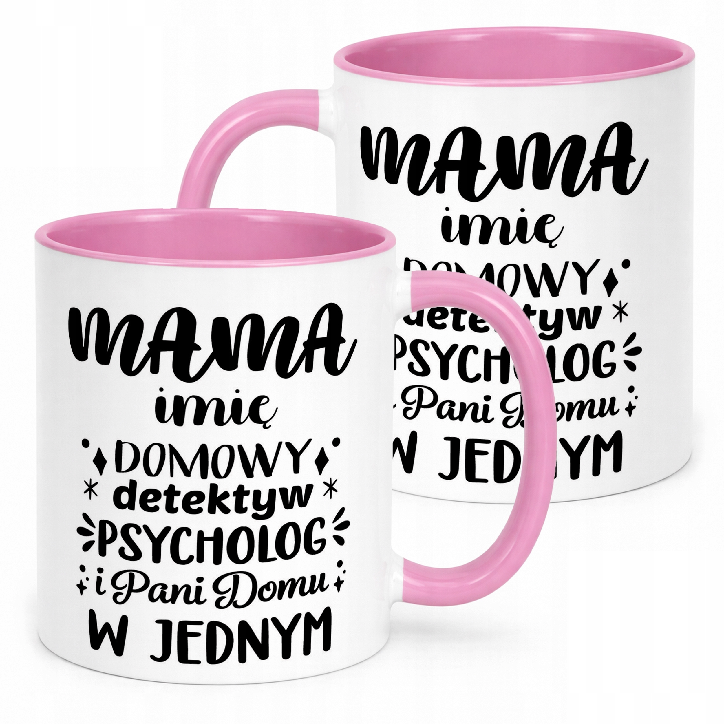 Kubek Różowy Personalizowany Dzień Matki Dla Mamy Prezent Upominek