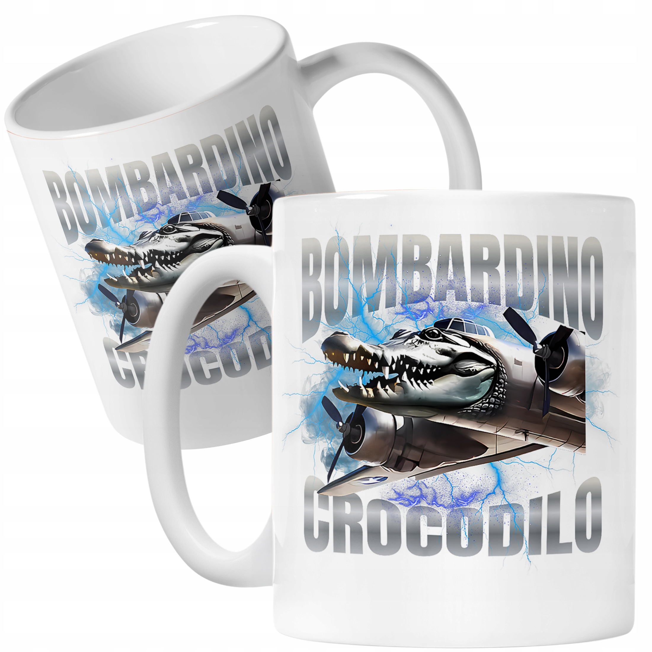 Kubek ceramiczny Bombardino Crocodilo viral tiktok brainrot