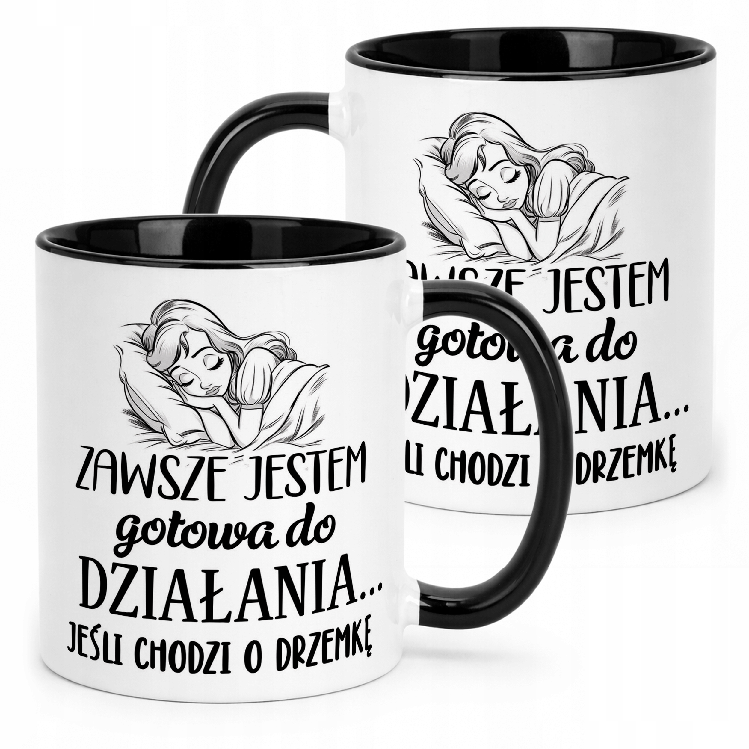 Kubek Czarny Dzień Kobiet Dla Kobiety Dziewczyny Prezent Upominek