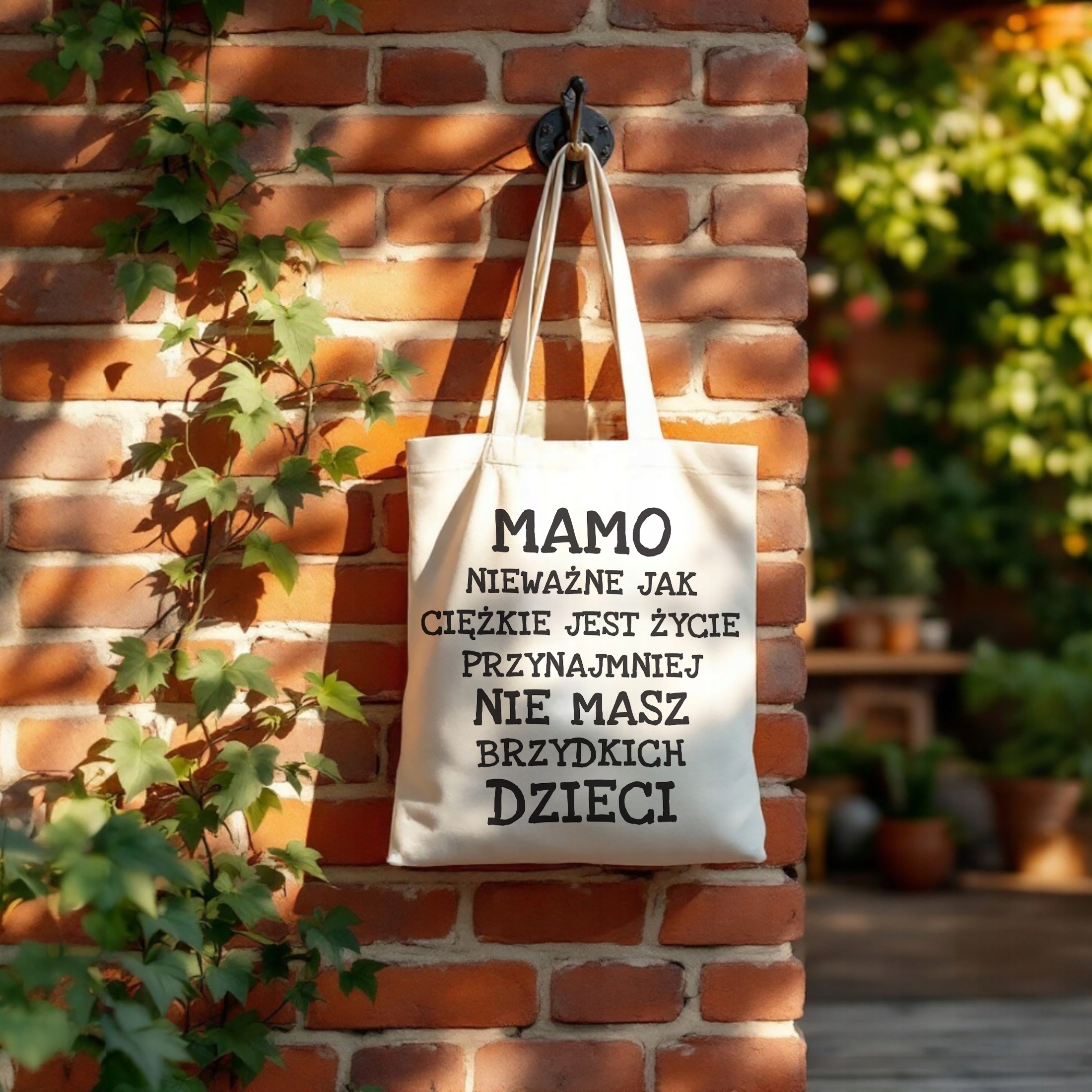 Torba bawełniana na zakupy Mamo Nieważne Jak Dzień Matki Prezent