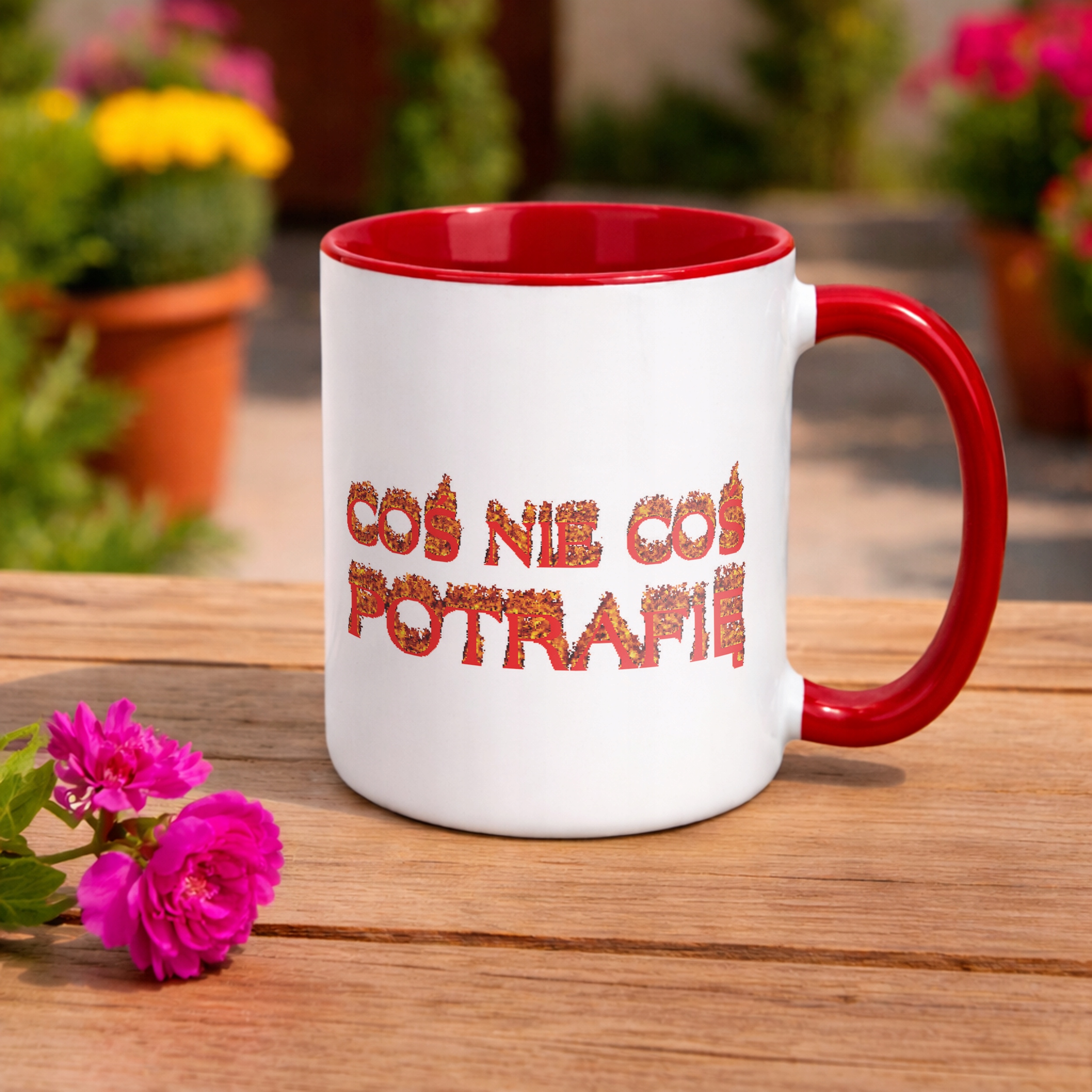 Kubek ceramiczny Coś nie coś potrafię Memy Zabawne Prezent