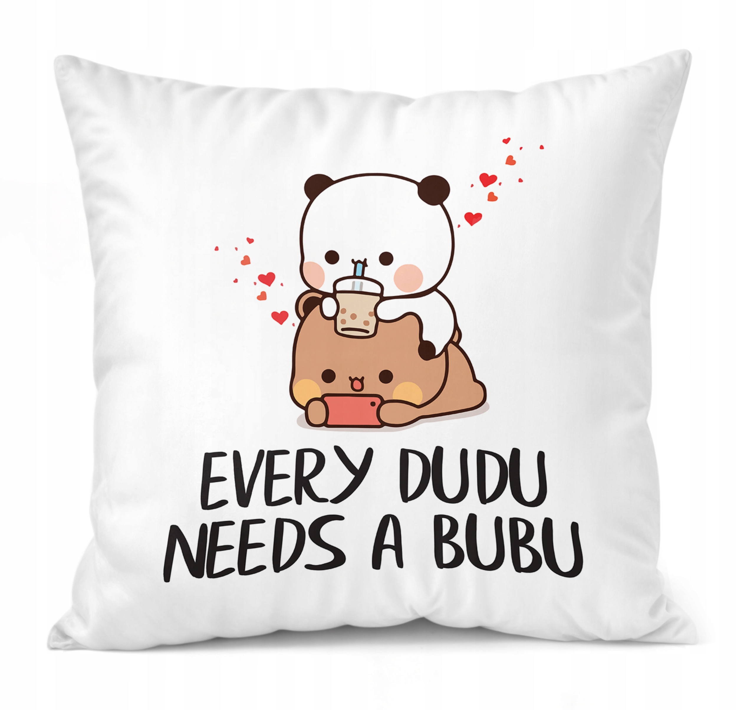 Zestaw Kubek + Poduszka 38×38 cm Walentynki Bubu i Dudu Dla Pary Prezent
