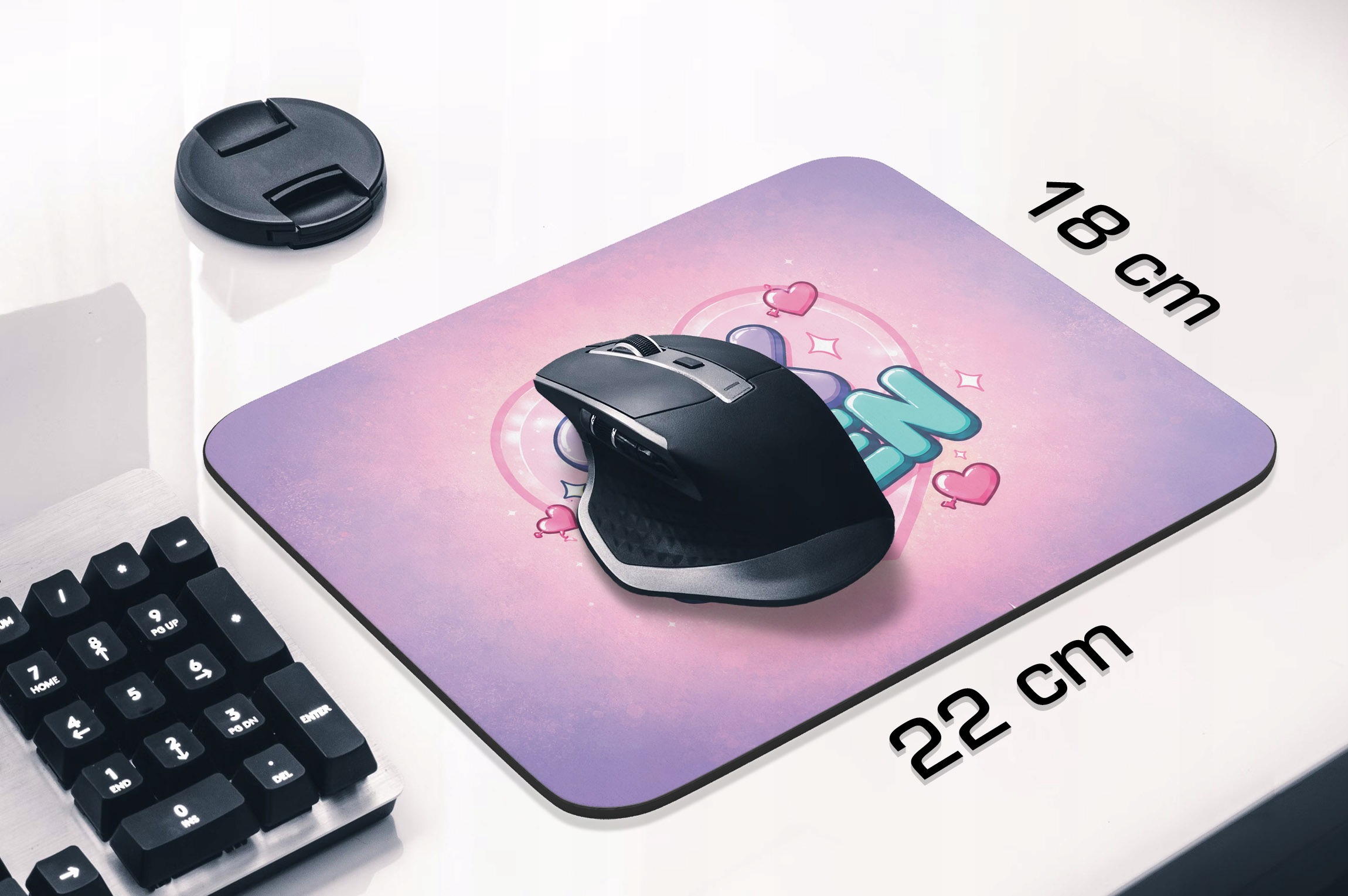 Podkładka pod mysz z nadrukiem 67 Six Seven dla graczy