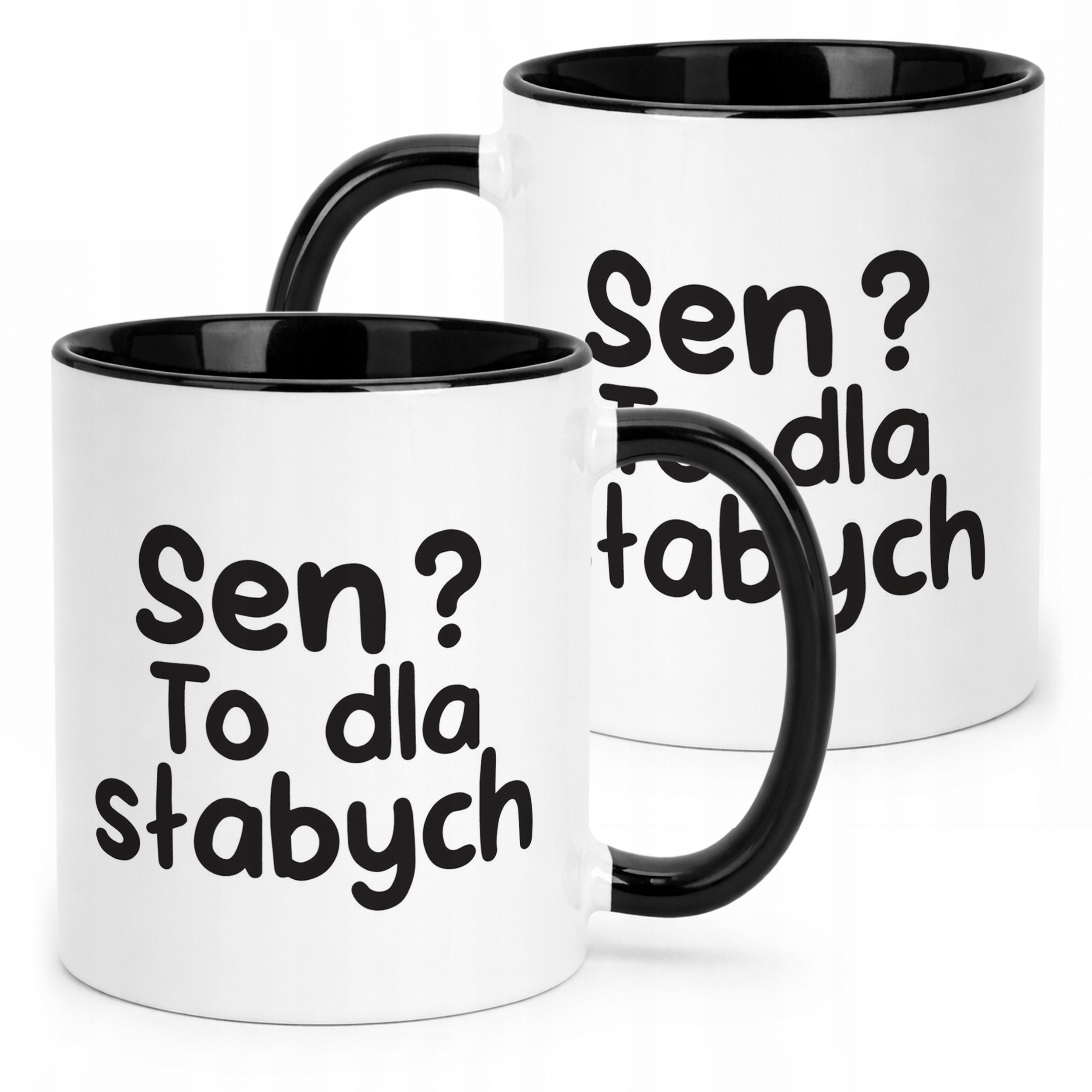 Kubek Czarny Sen To Dla Słabych Śmieszny Zabawny Prezent