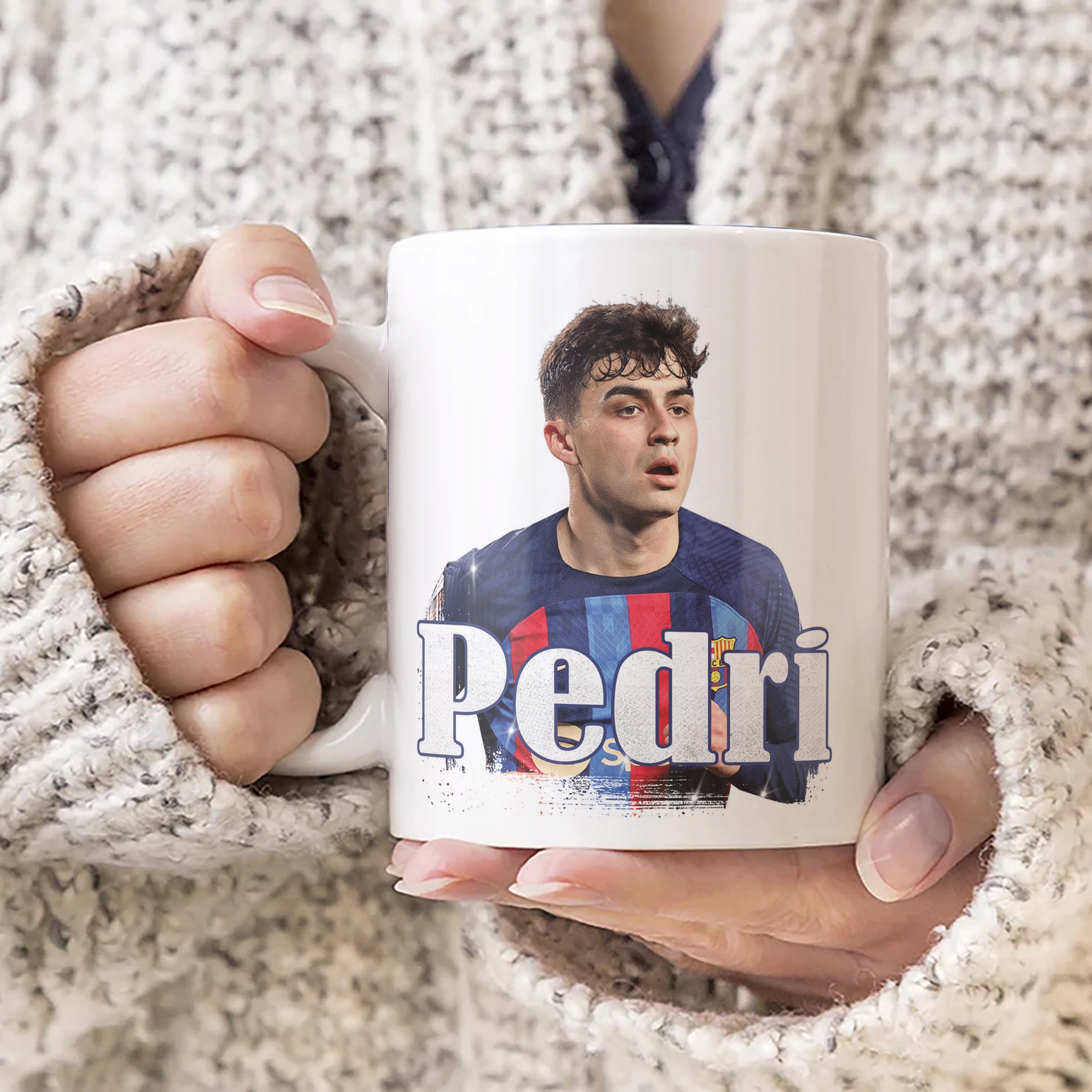 Kubek ceramiczny Pedri dla kibiców FC Barcelona Prezent