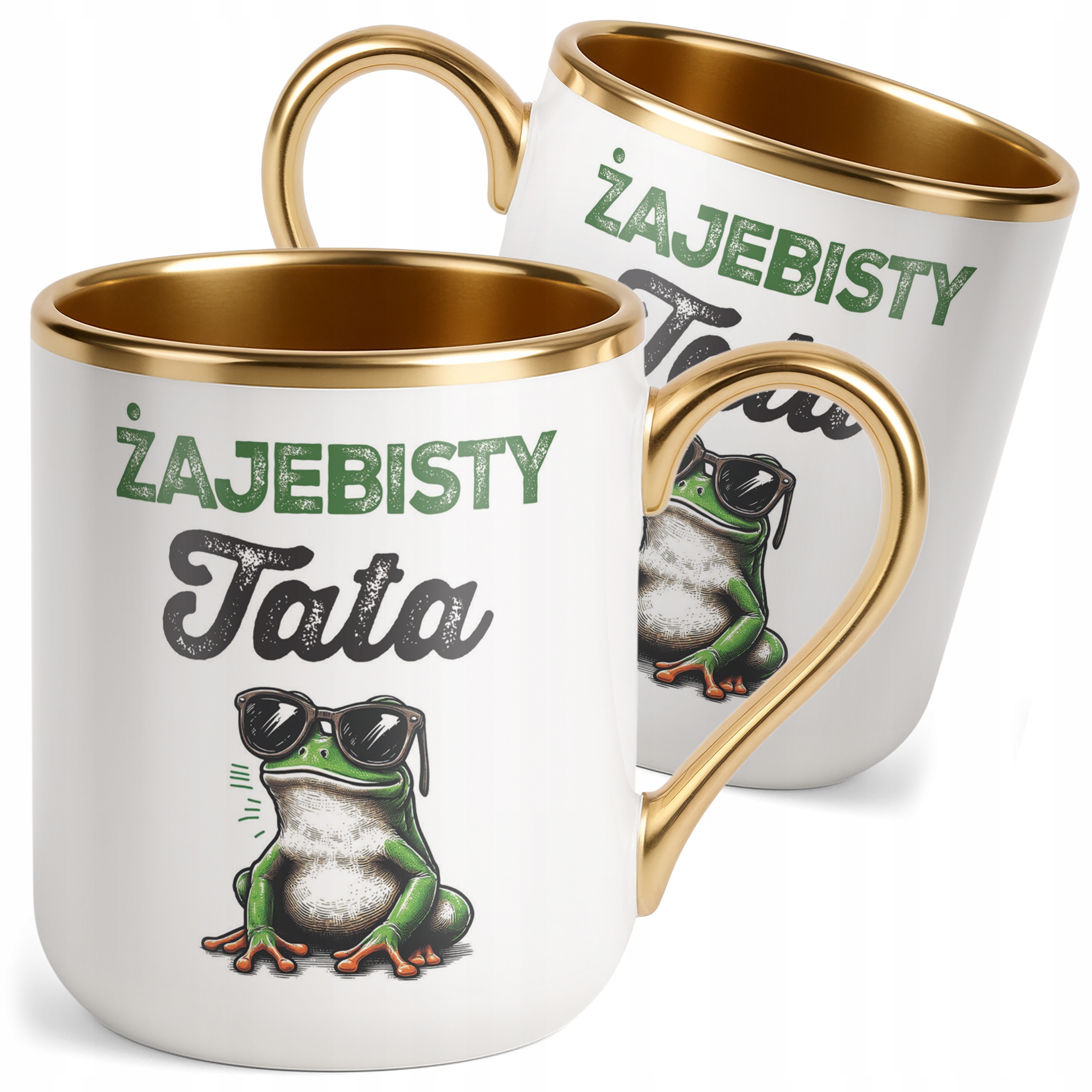 Kubek Premium Złoty Dzień Ojca Dla Taty Żajebisty Tata Prezent