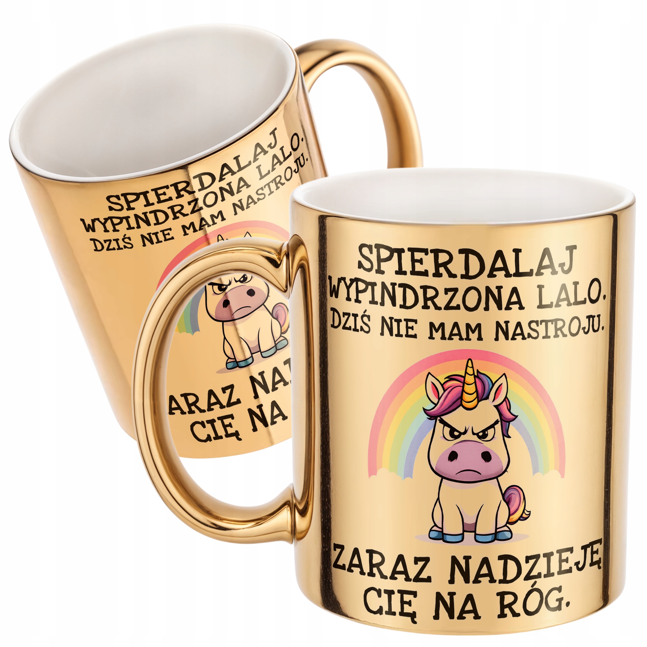 Złoty kubek Spier*** Wypindrzona Lalo Zabawny Prezent