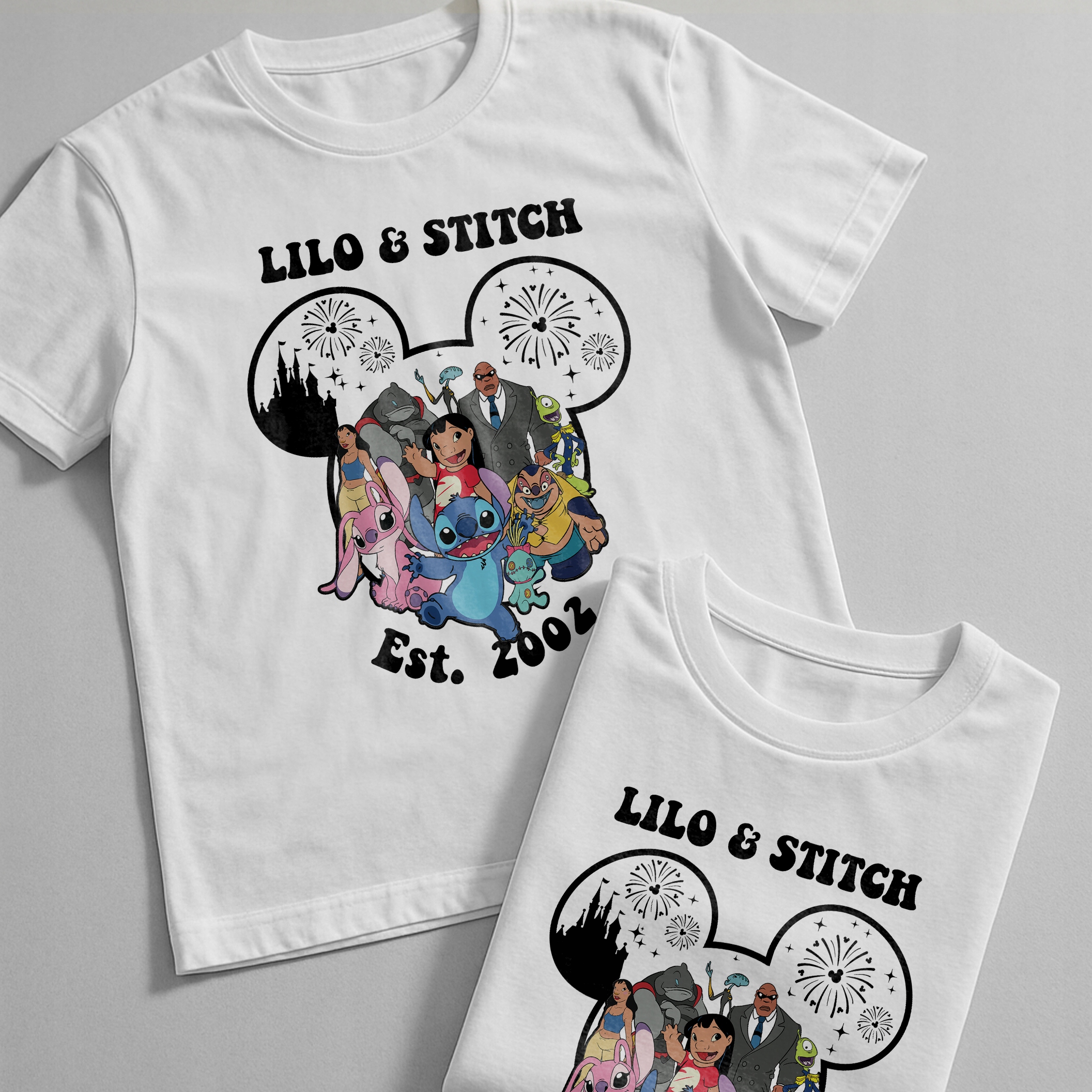 Koszulka biała dziecięca Stitch Lilo i Stich Dla Fanów