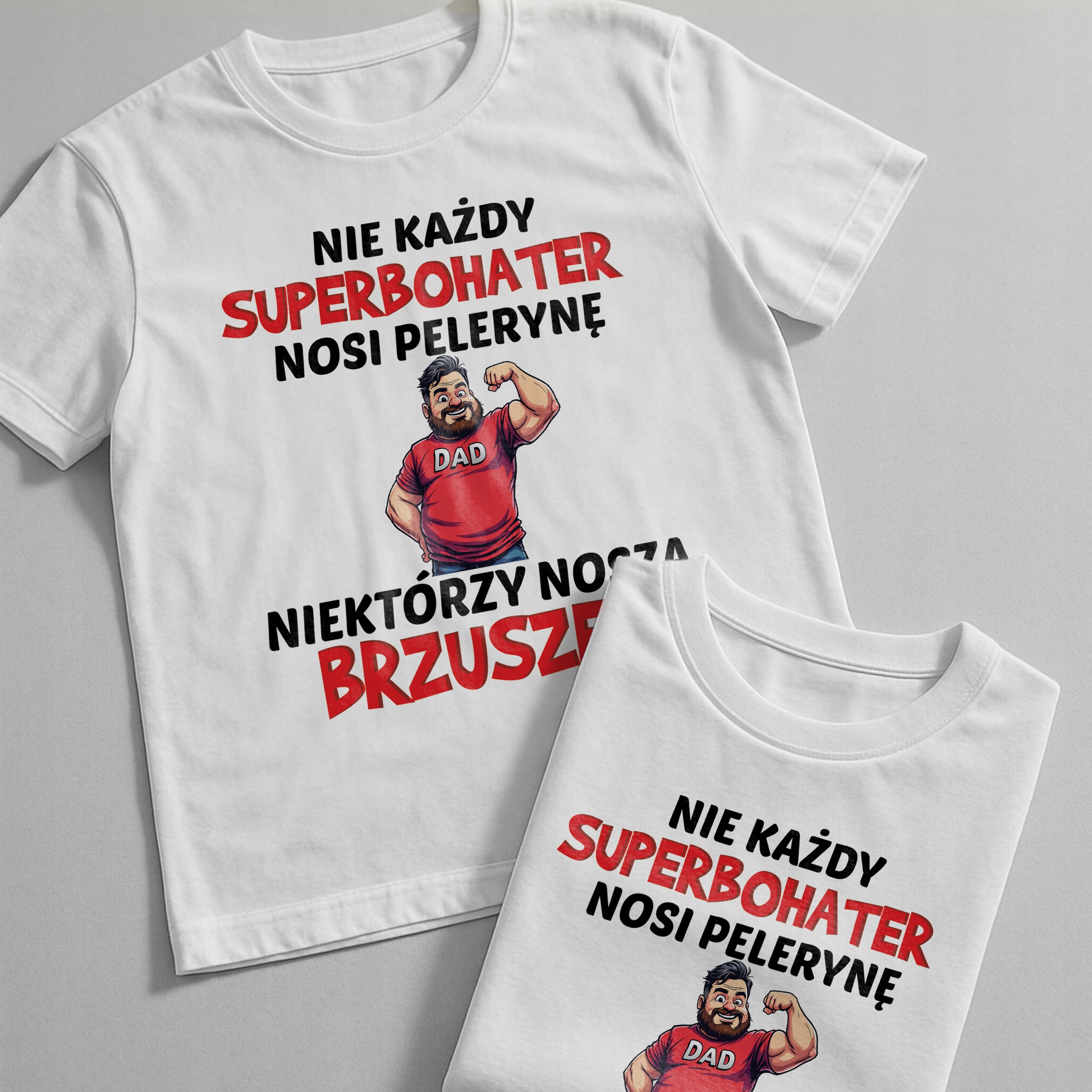 Koszulka biała męska Dzień Ojca Dla Taty Prezent