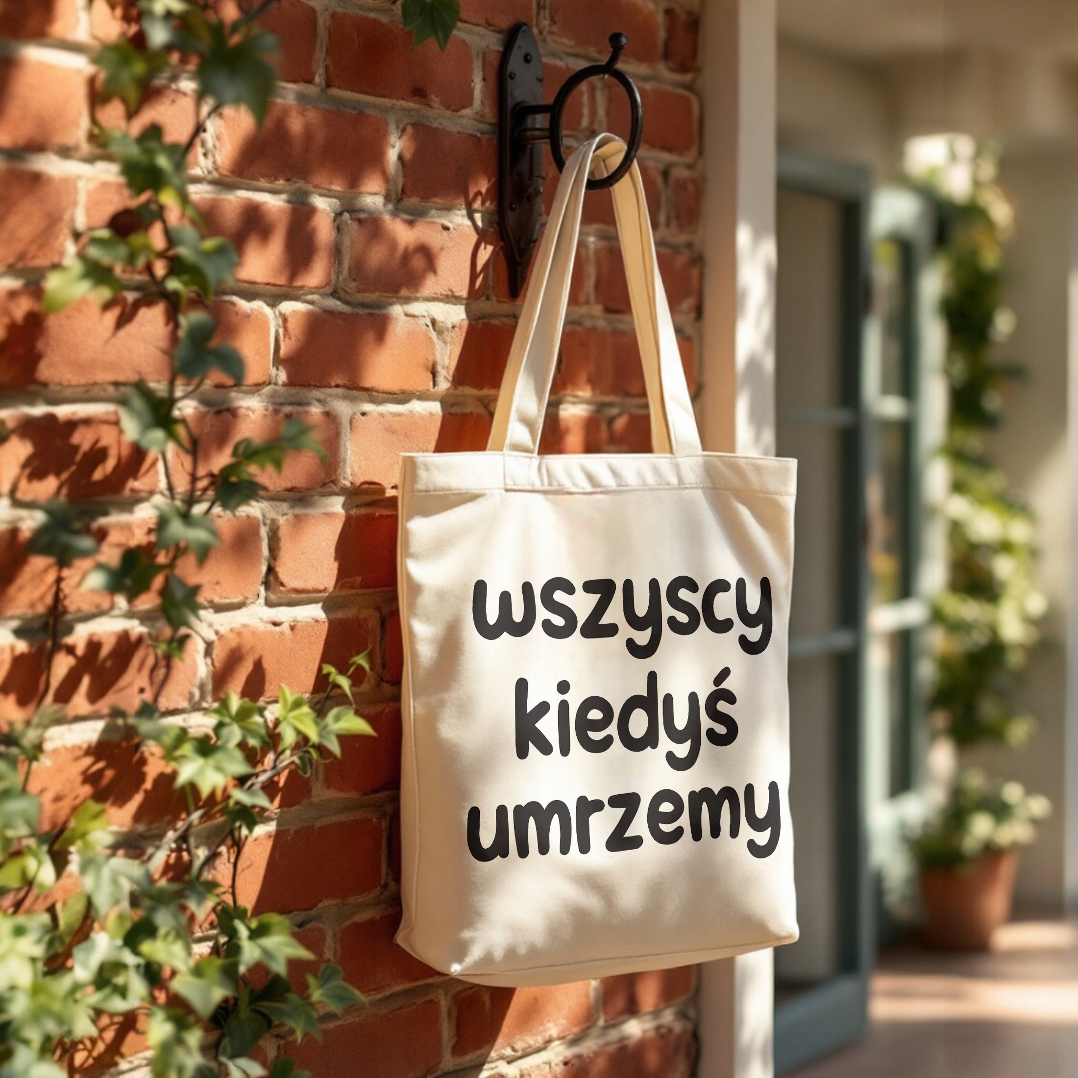 Torba bawełniana premium Wszyscy Kiedys Umrzemy Zabawny Prezent