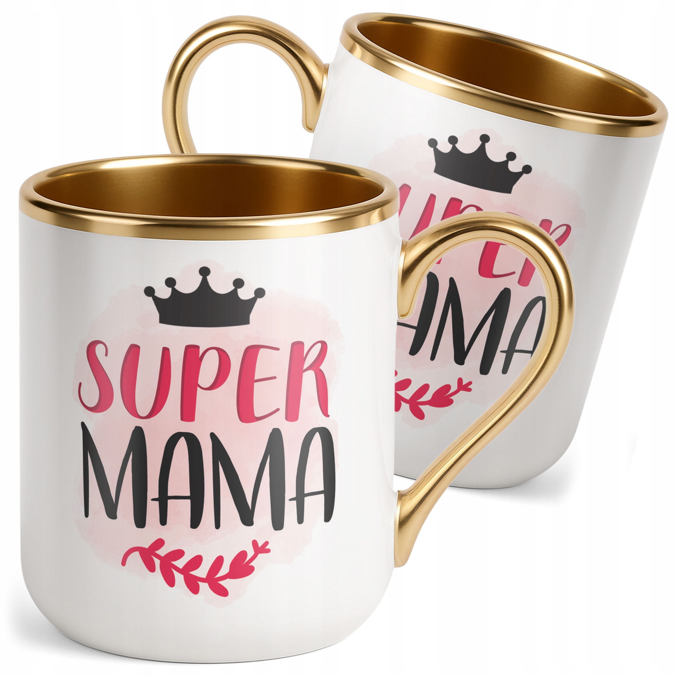 Kubek Premium Złoty Dzień Matki Dla Mamy Prezent Upominek Super Mama