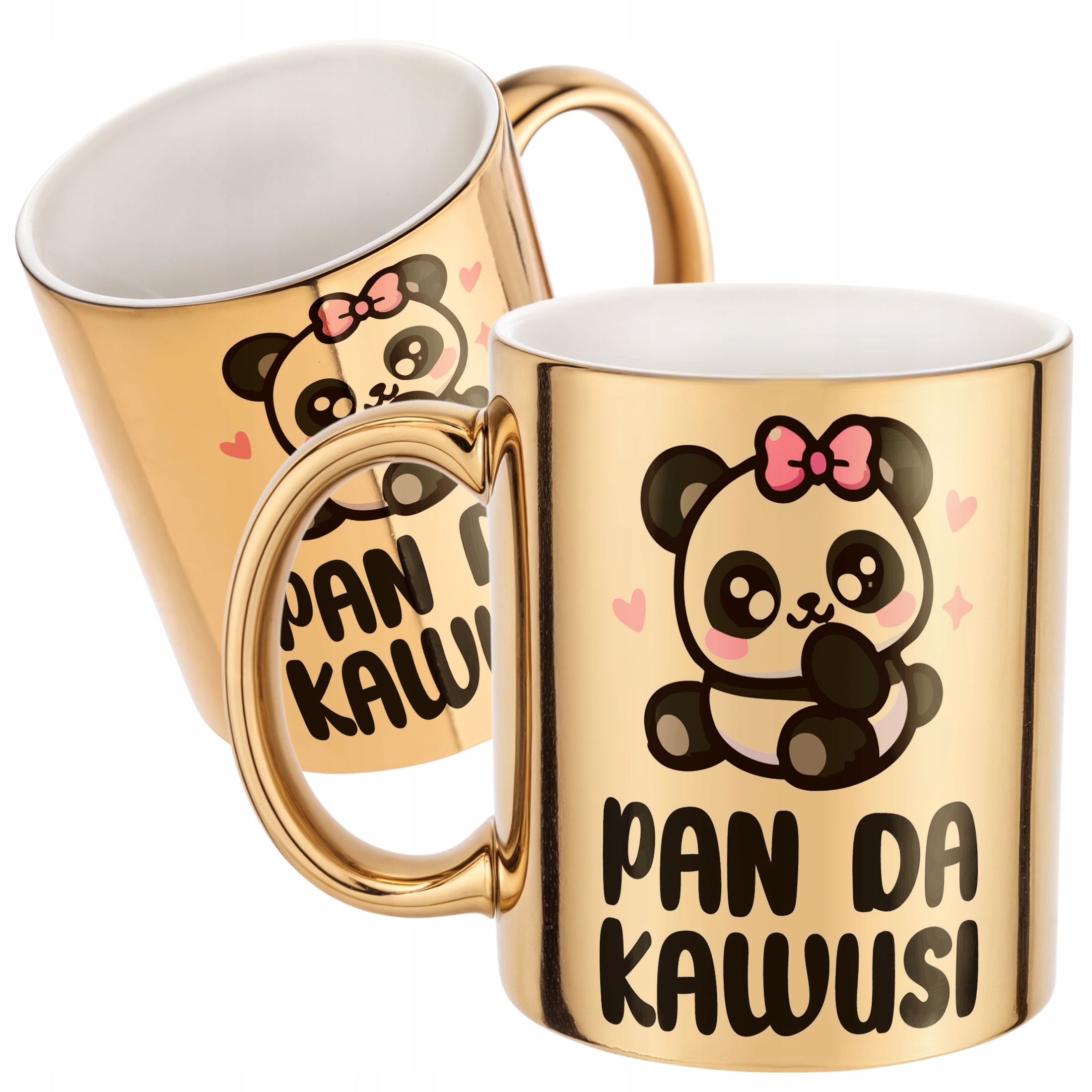 Złoty Kubek Pan Da Kawusi Panda Śmieszny Zabawny Prezent