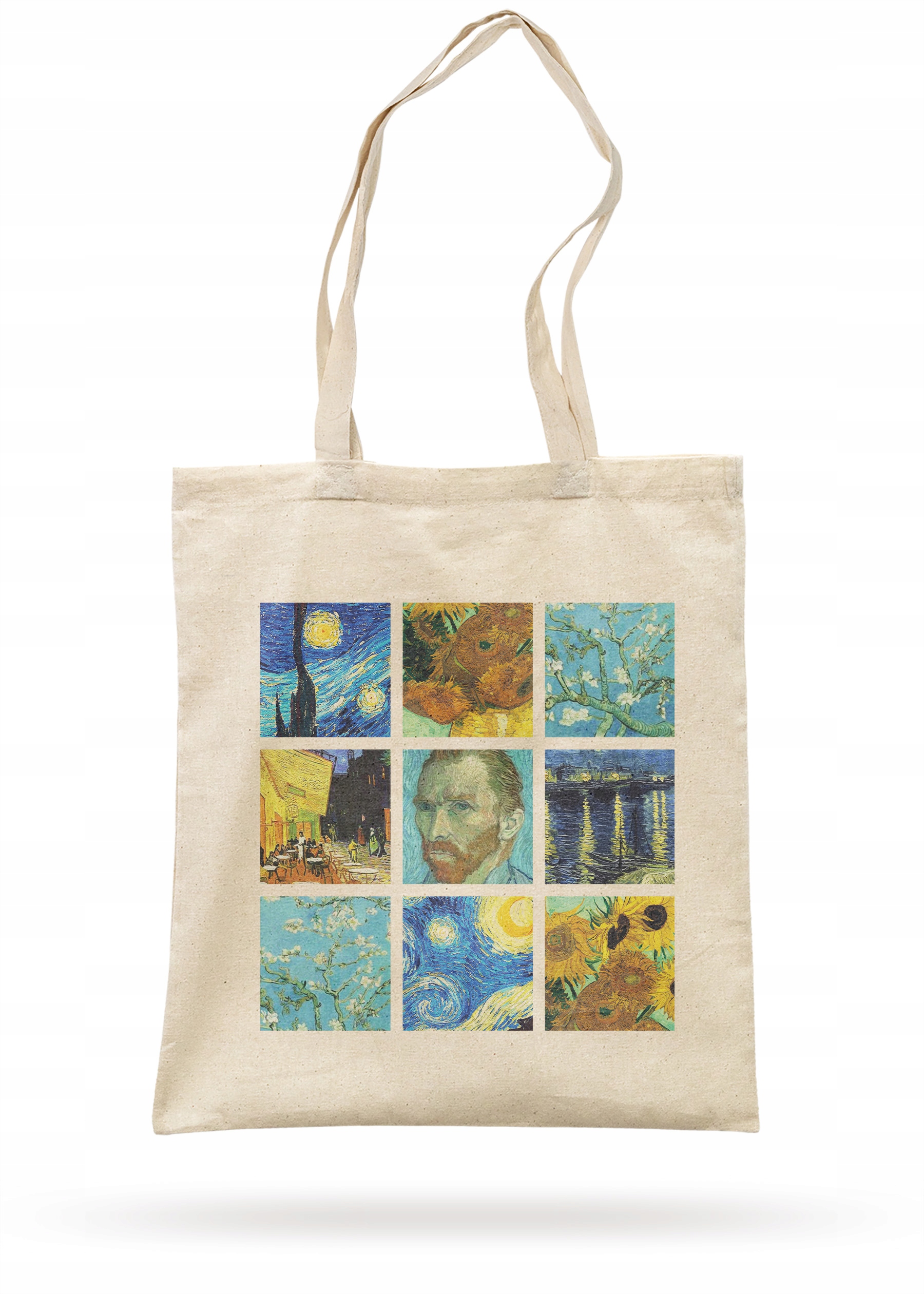 Torba bawełniana z dnem na zakupy Vincent Van Gogh Dla Miłośników Sztuki