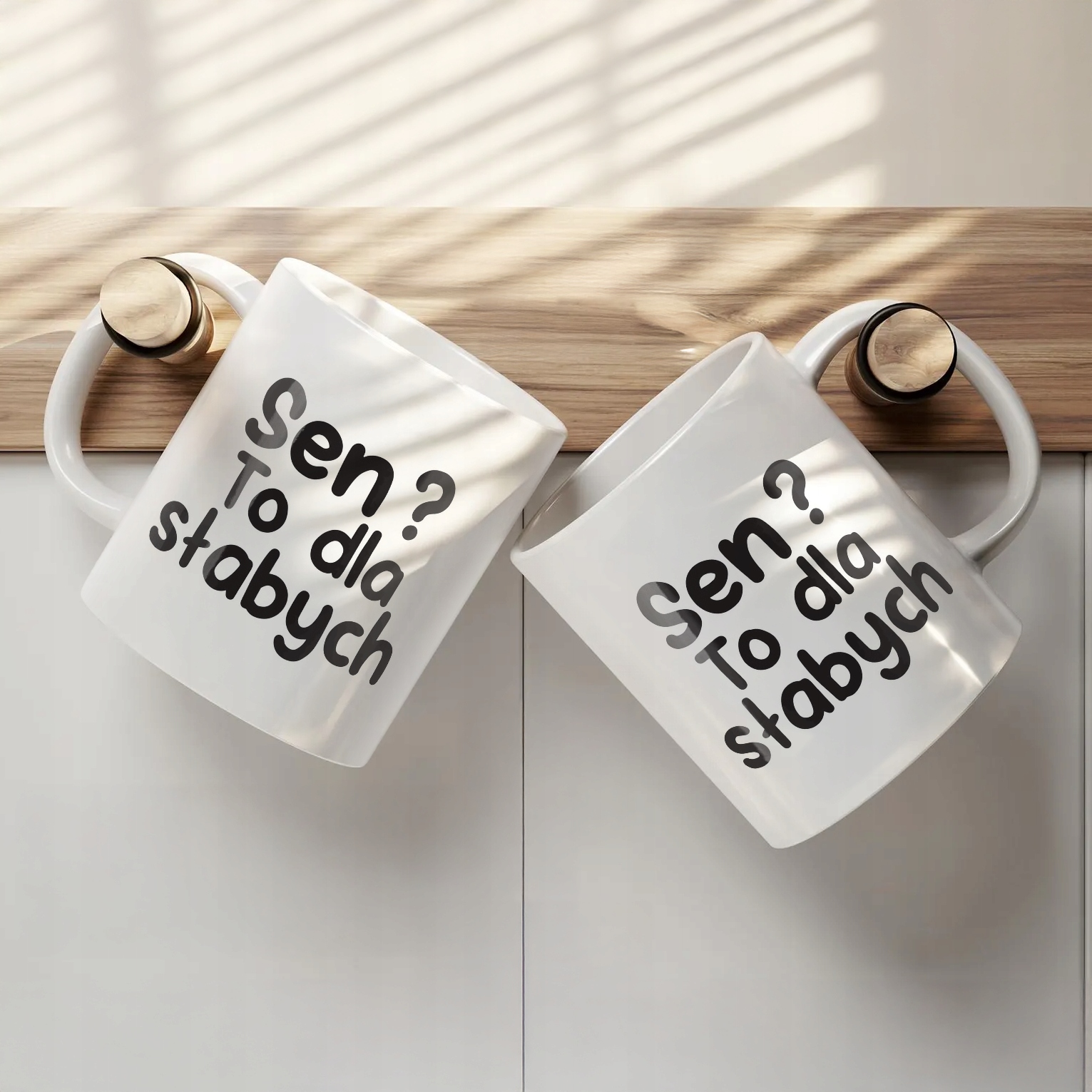 Kubek ceramiczny Sen To Dla Słabych Śmieszny Zabawny Prezent