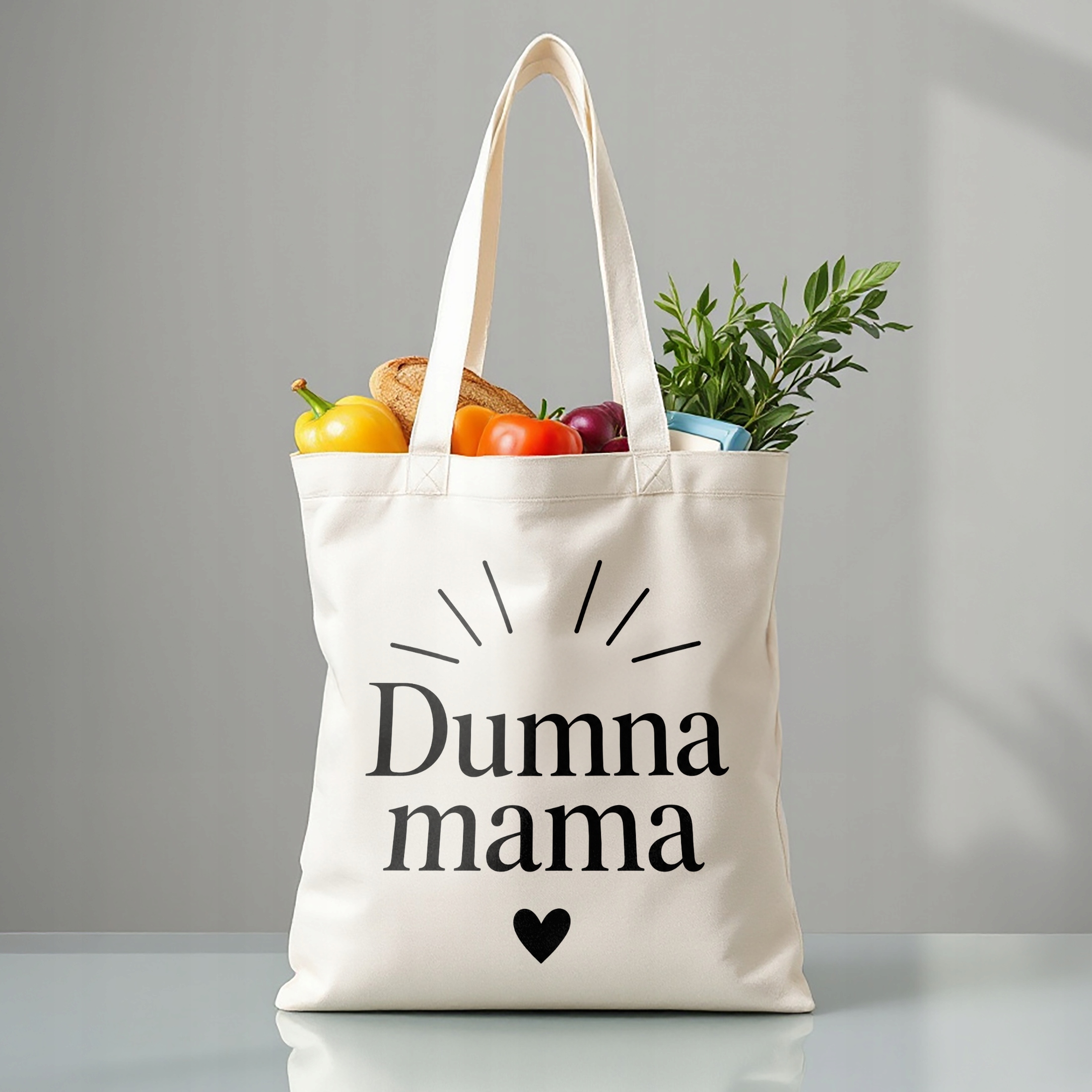 Prezent na Dzień Matki torba bawełniana dla mamy miły upominek dla mamy