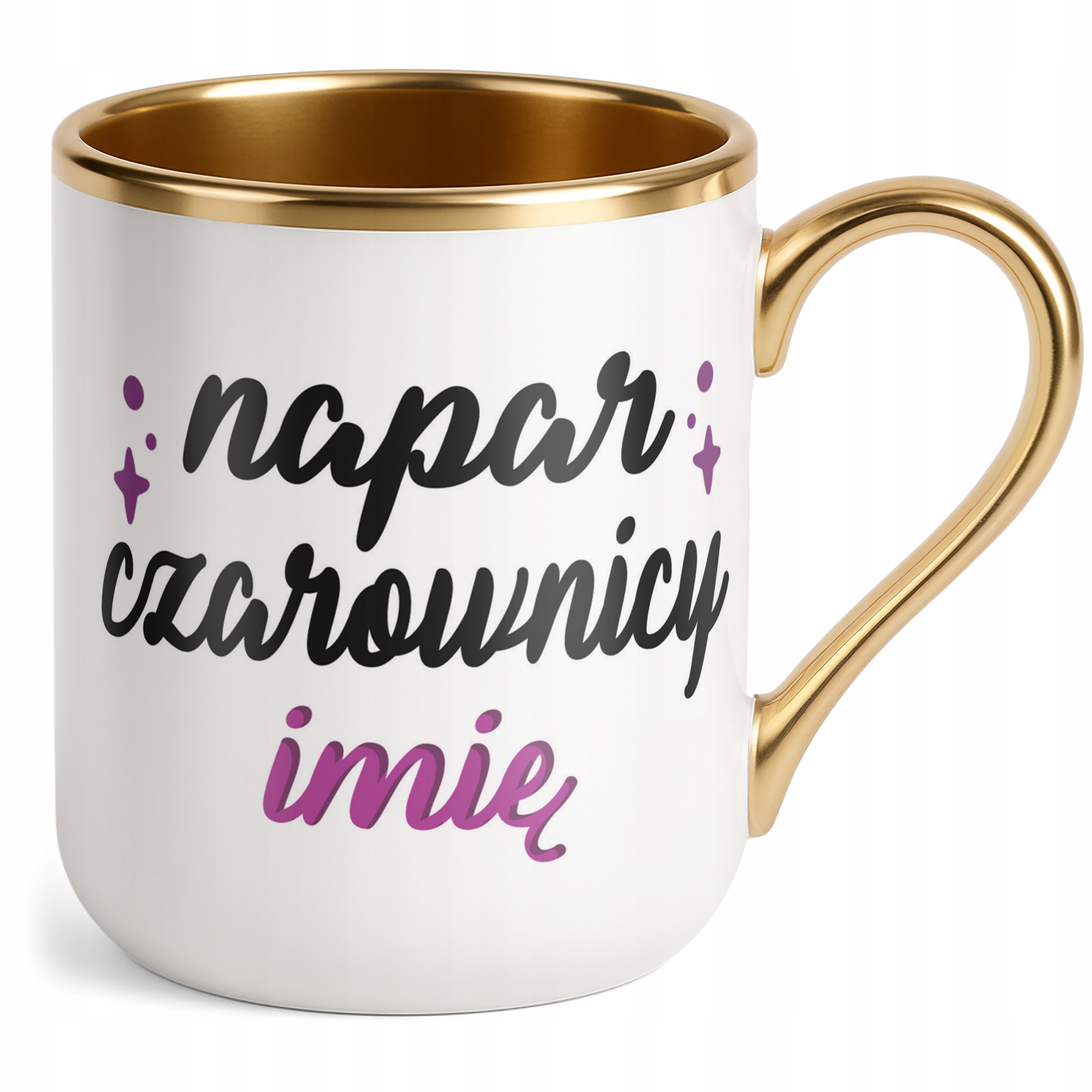 Kubek Premium Złoty Personalizowany Jesienny Napar Wiedźmy Prezent