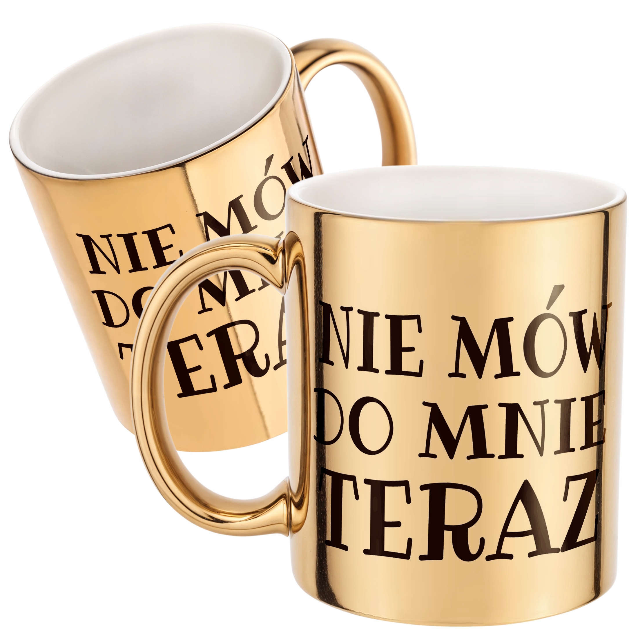 Złoty Kubek Nie Mów Do Mnie Teraz Śmieszny Zabawny Prezent
