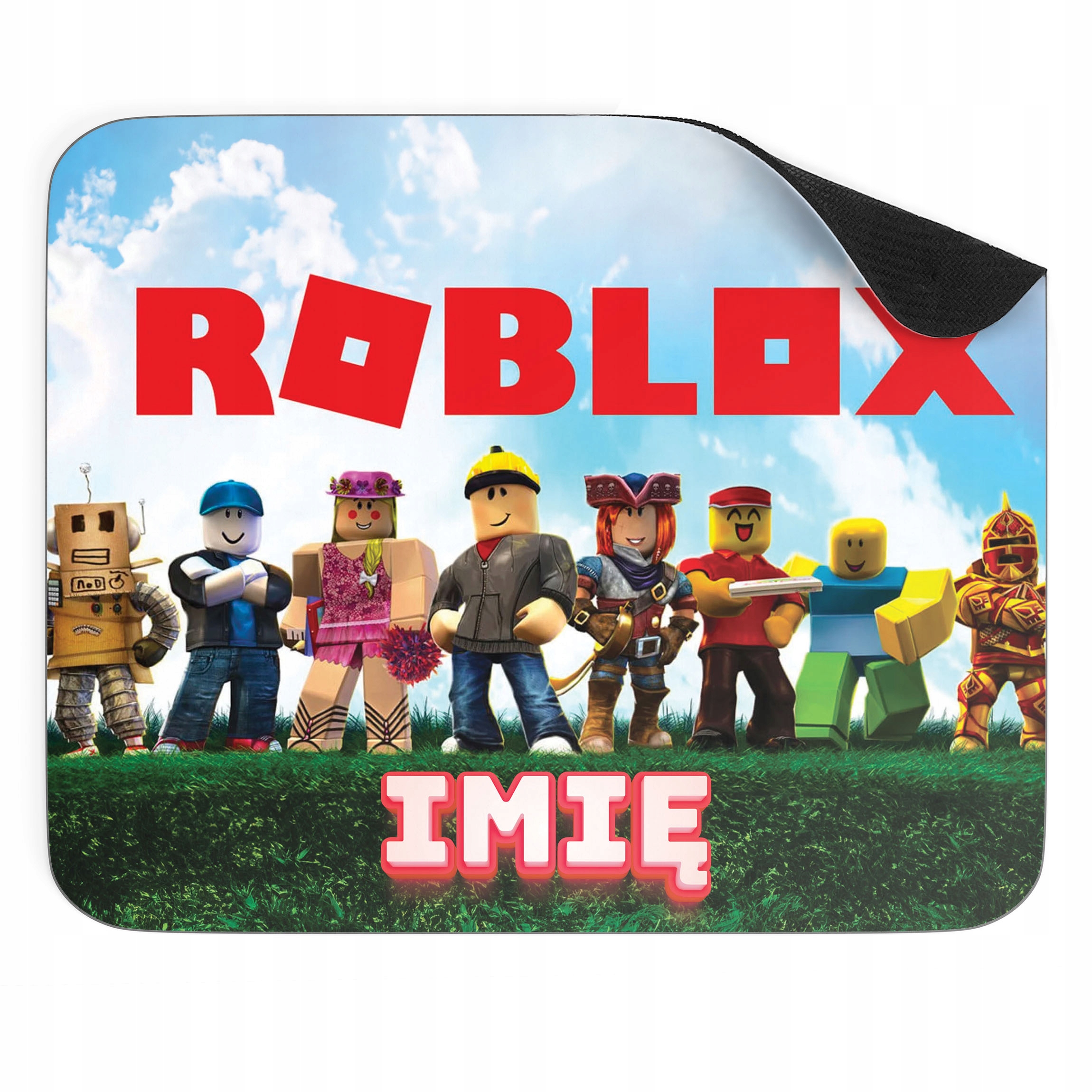 Zestaw Z Imieniem kubek + podkładka pod mysz 22×18 cm ROBLOX Dla Gracza