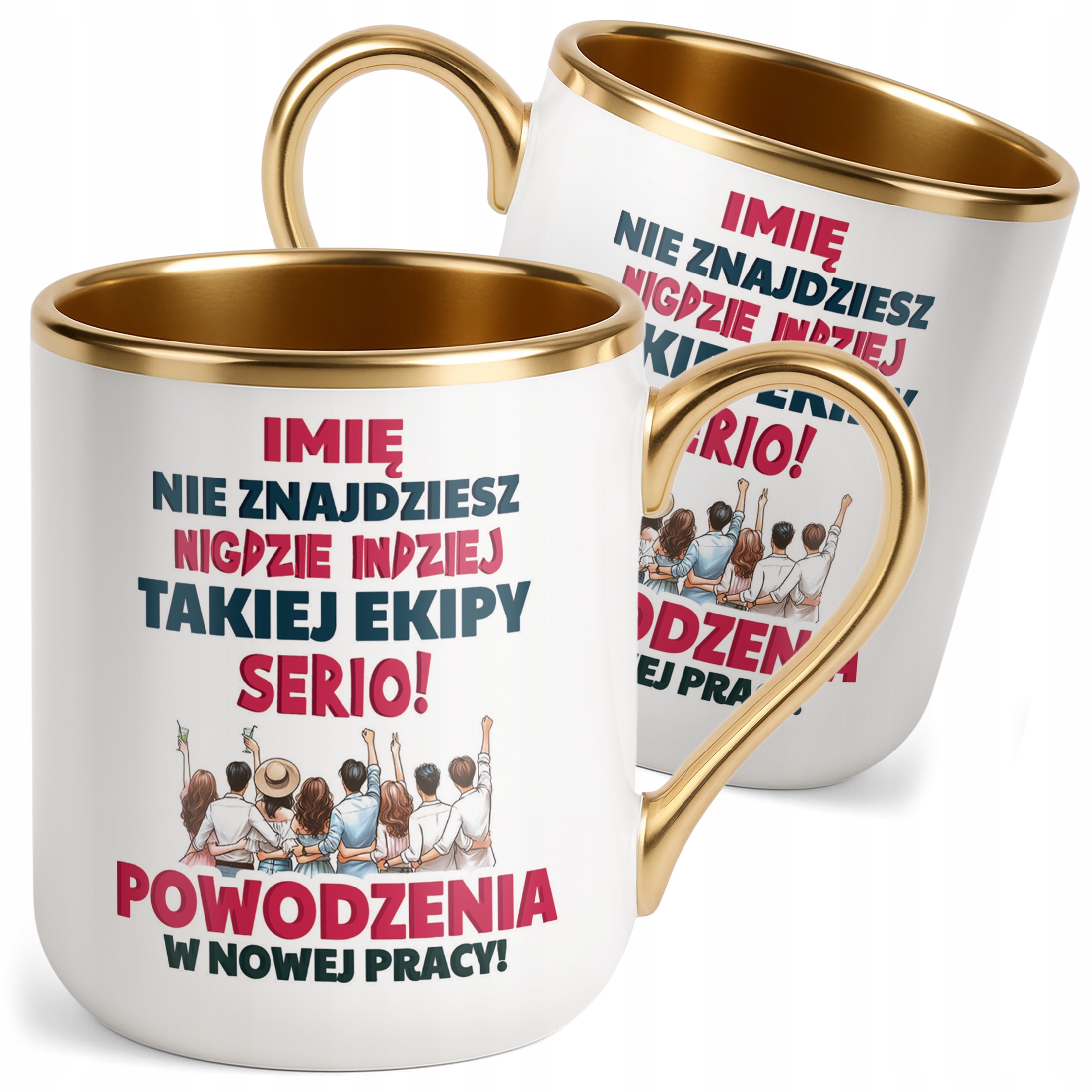 Kubek Premium Złoty Personalizowany Pożeganie Odejście z Pracy Prezent