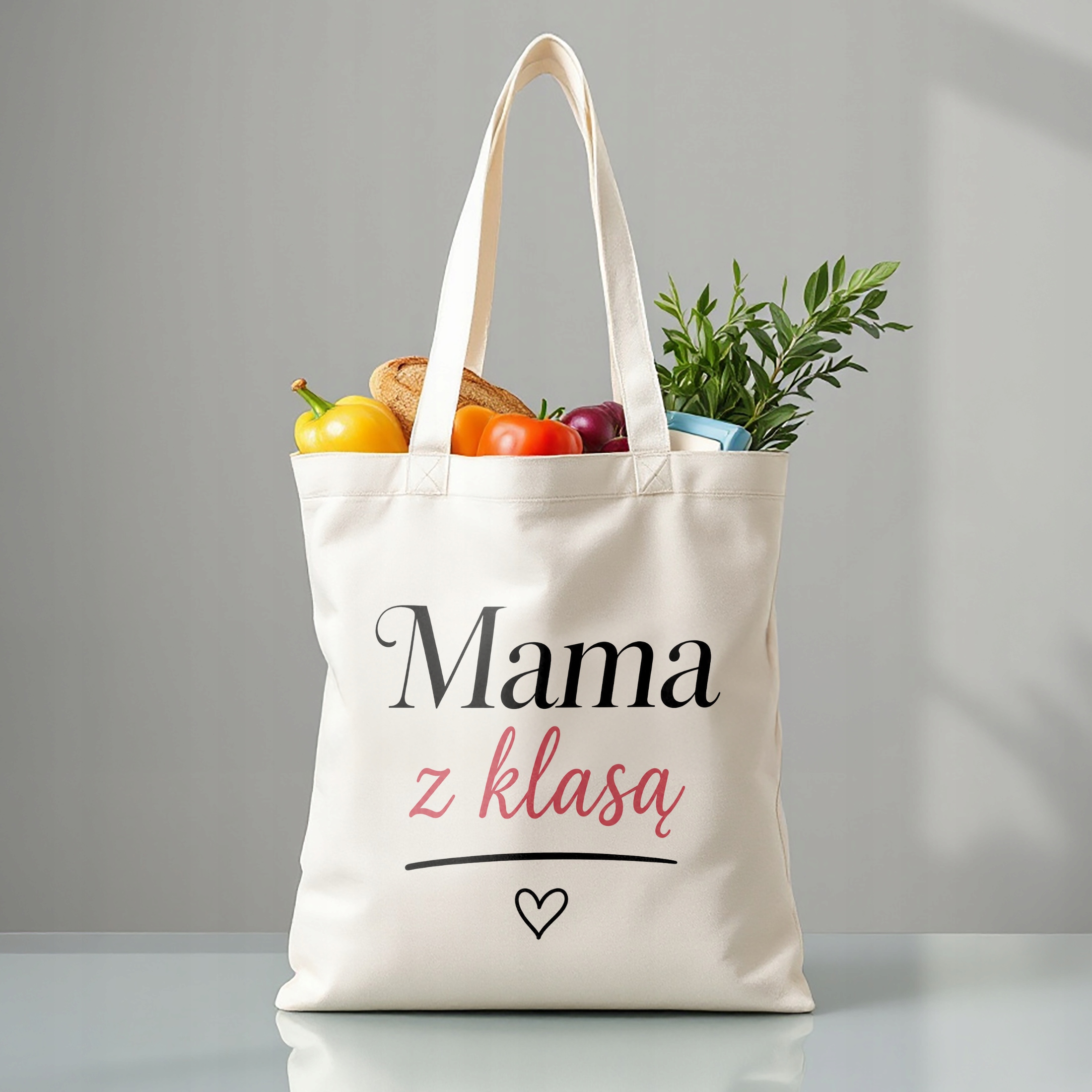 Dzień Matki prezent dla mamy torba bawełniana naturalna torba na zakupy