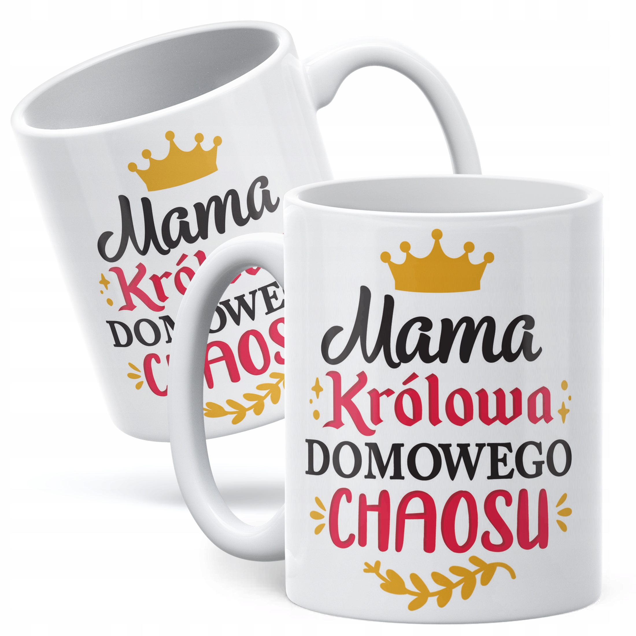Kubek ceramiczny Dzień Matki Dla Mamy Prezent Królowa Domowego Chaosu