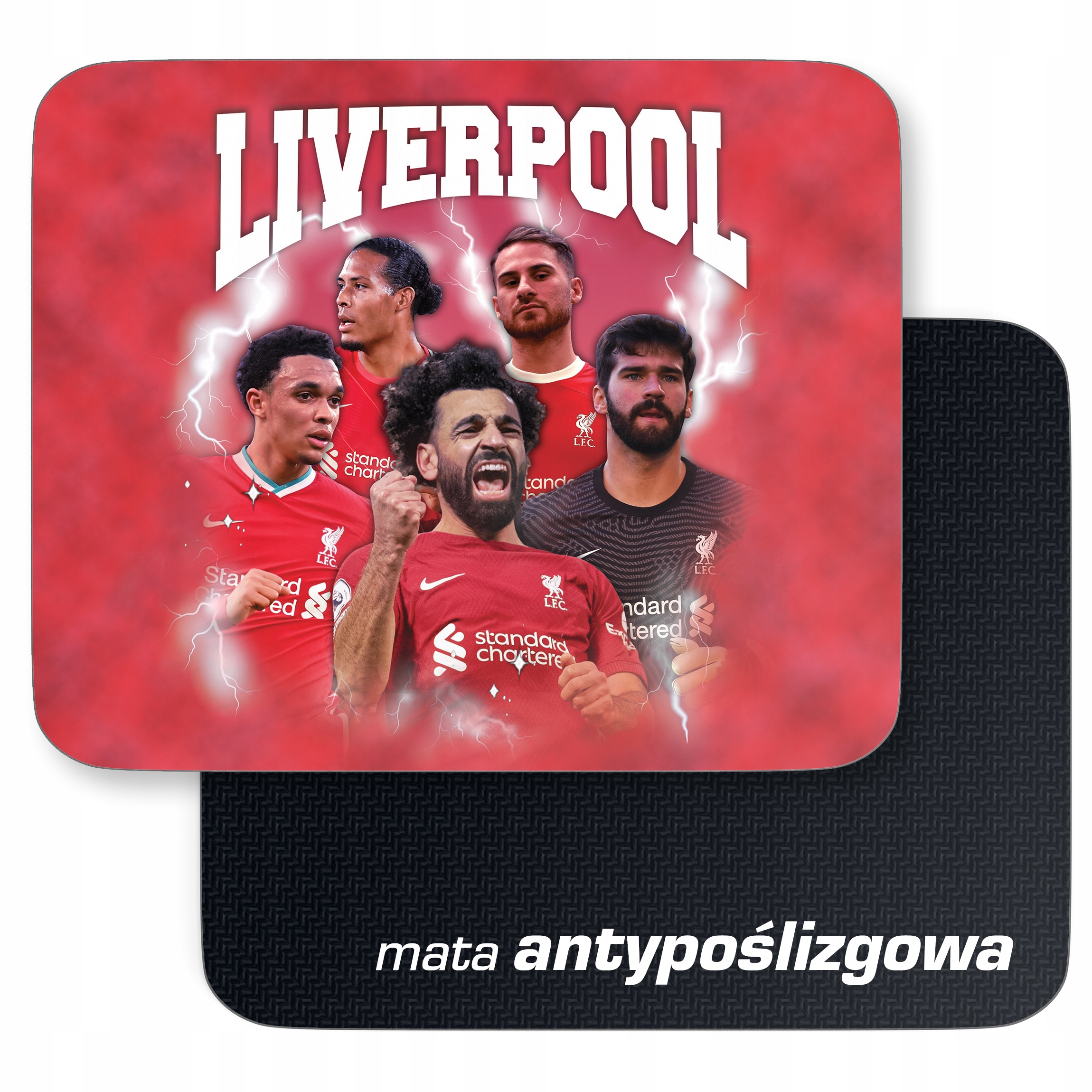 Podkładka pod mysz 22×18 cm Liverpool Salah Baker Van Dijk Allister