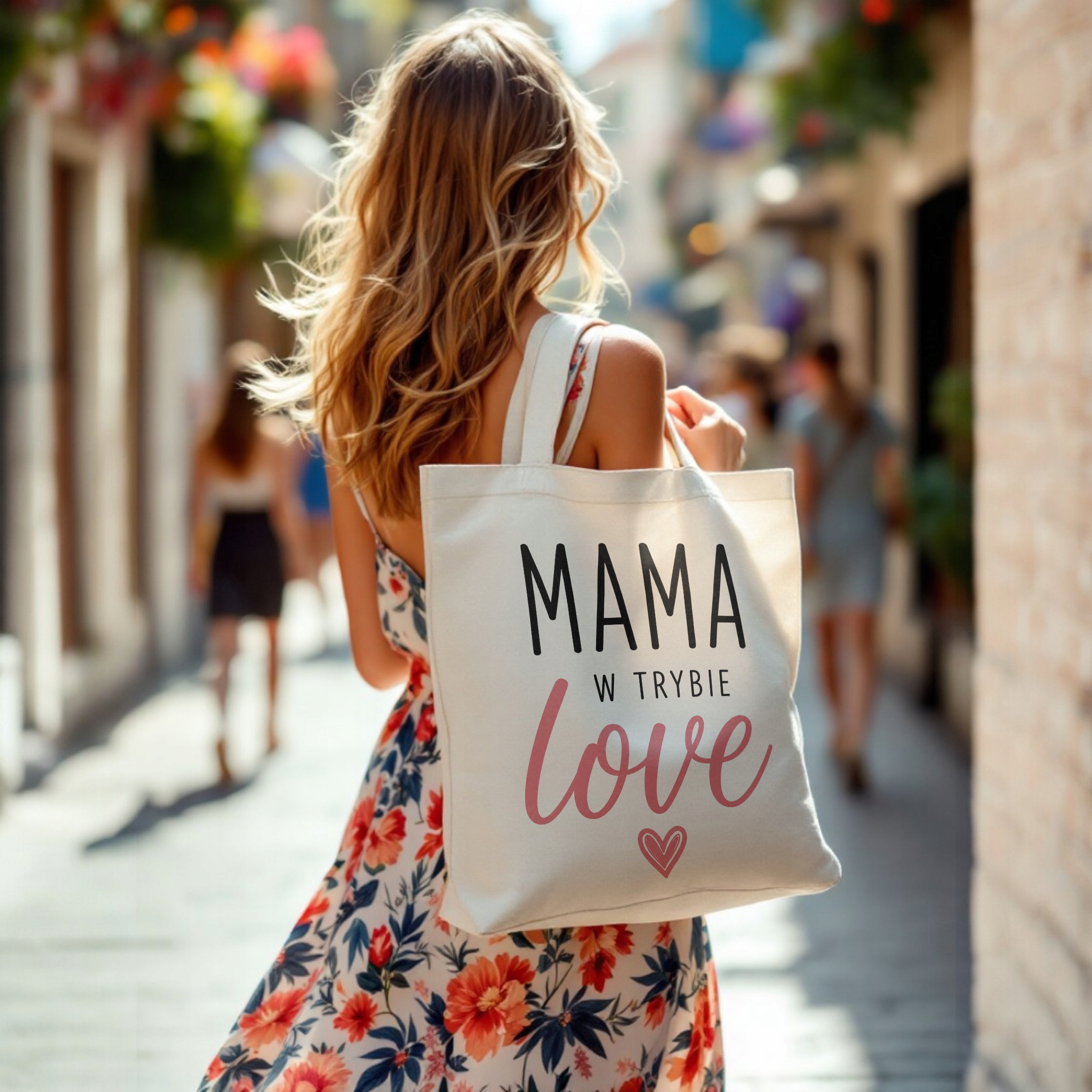 Torba bawełniana premium dla mamy prezent na Dzień Matki piękny upominek