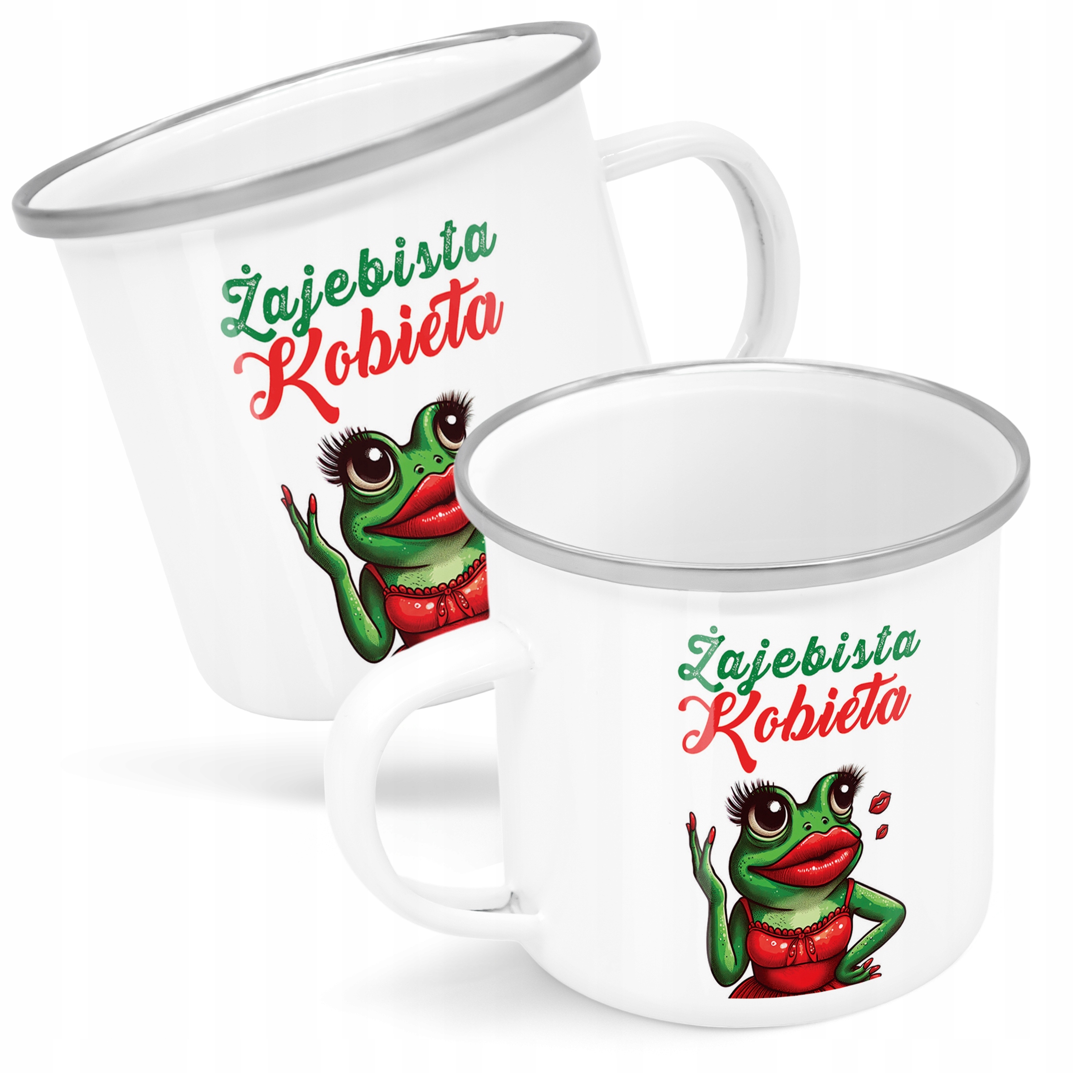Emaliowany Kubek Garnuszek Dzień Kobiet Dla Kobiety Prezent Upominek