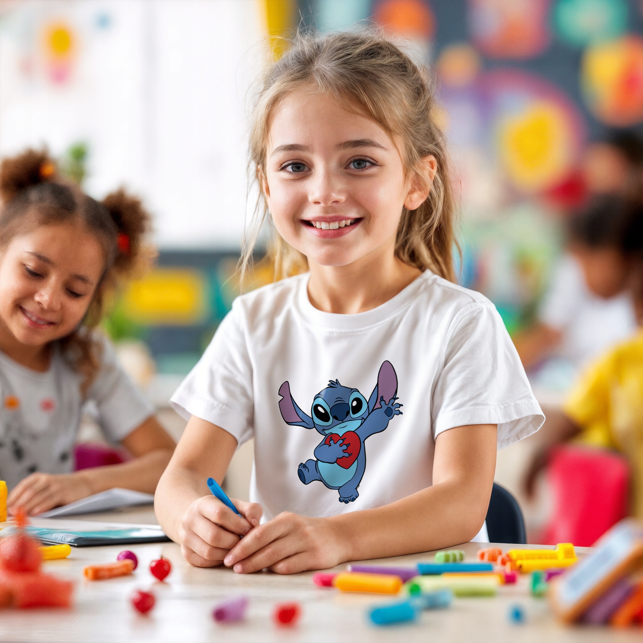 Koszulka biała dziecięca Stitch Lilo i Stich Dla Fanów