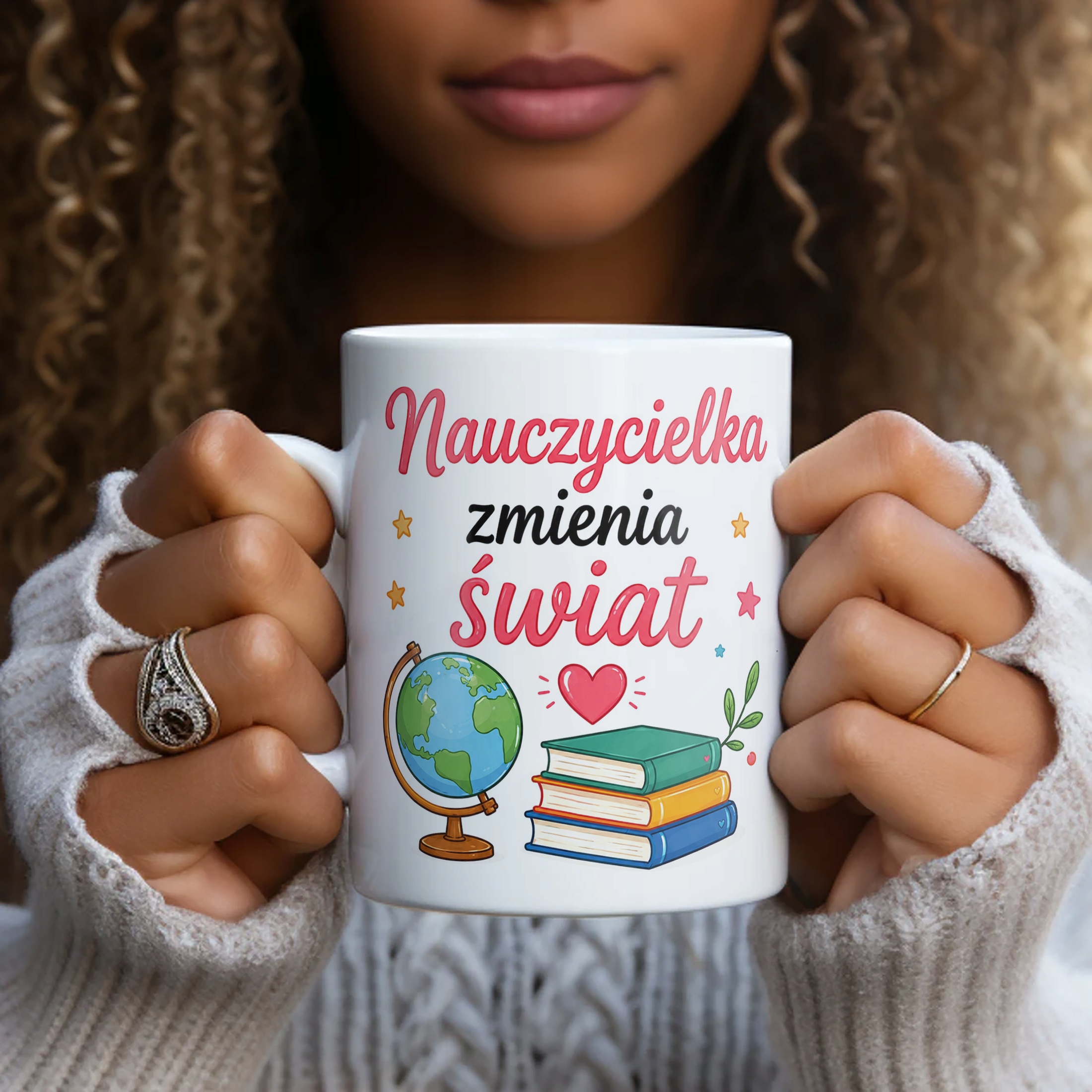 Kubek Dzień Nauczyciela Zakończenie Roku Dla Nauczycielki Prezent Upominek