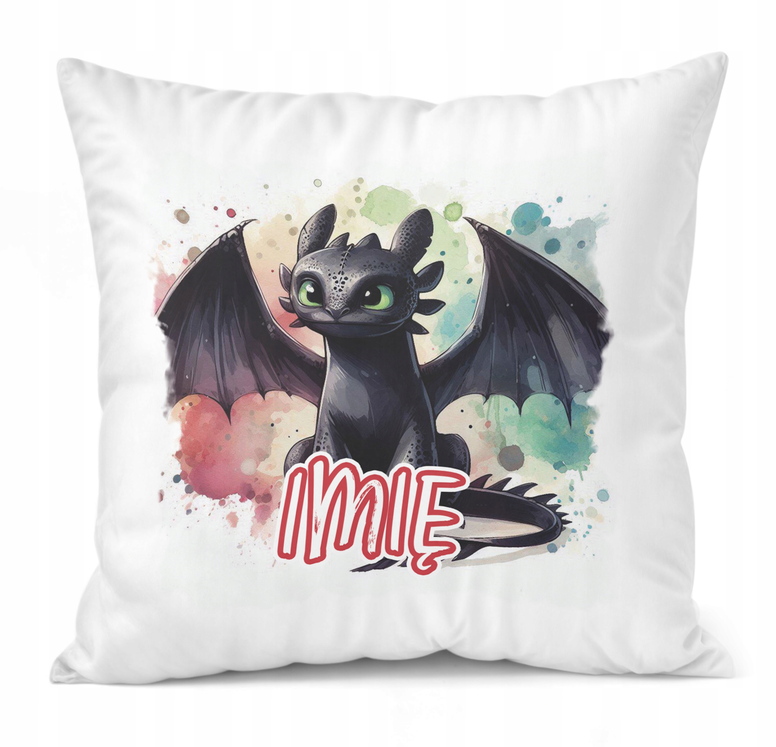 Zestaw Personalizowany Kubek + Poduszka 38×38 cm Szczerbatek Dla Dzieci