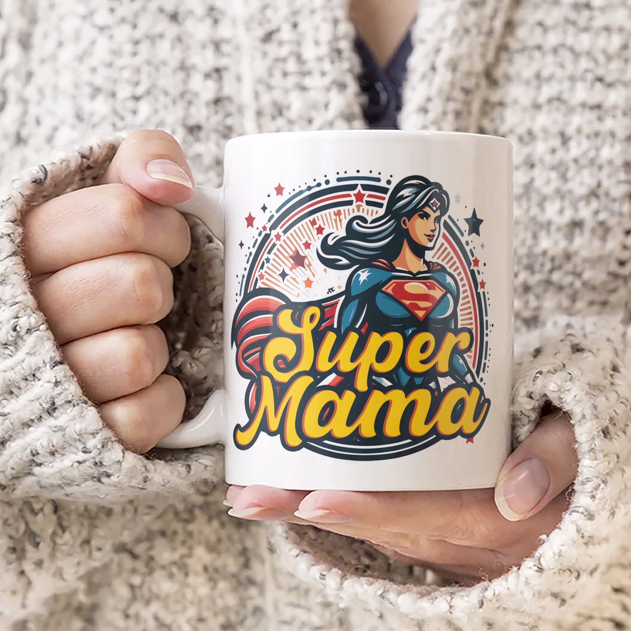 Kubek ceramiczny Dzień Matki Dla Mamy Prezent Upominek Super Mama
