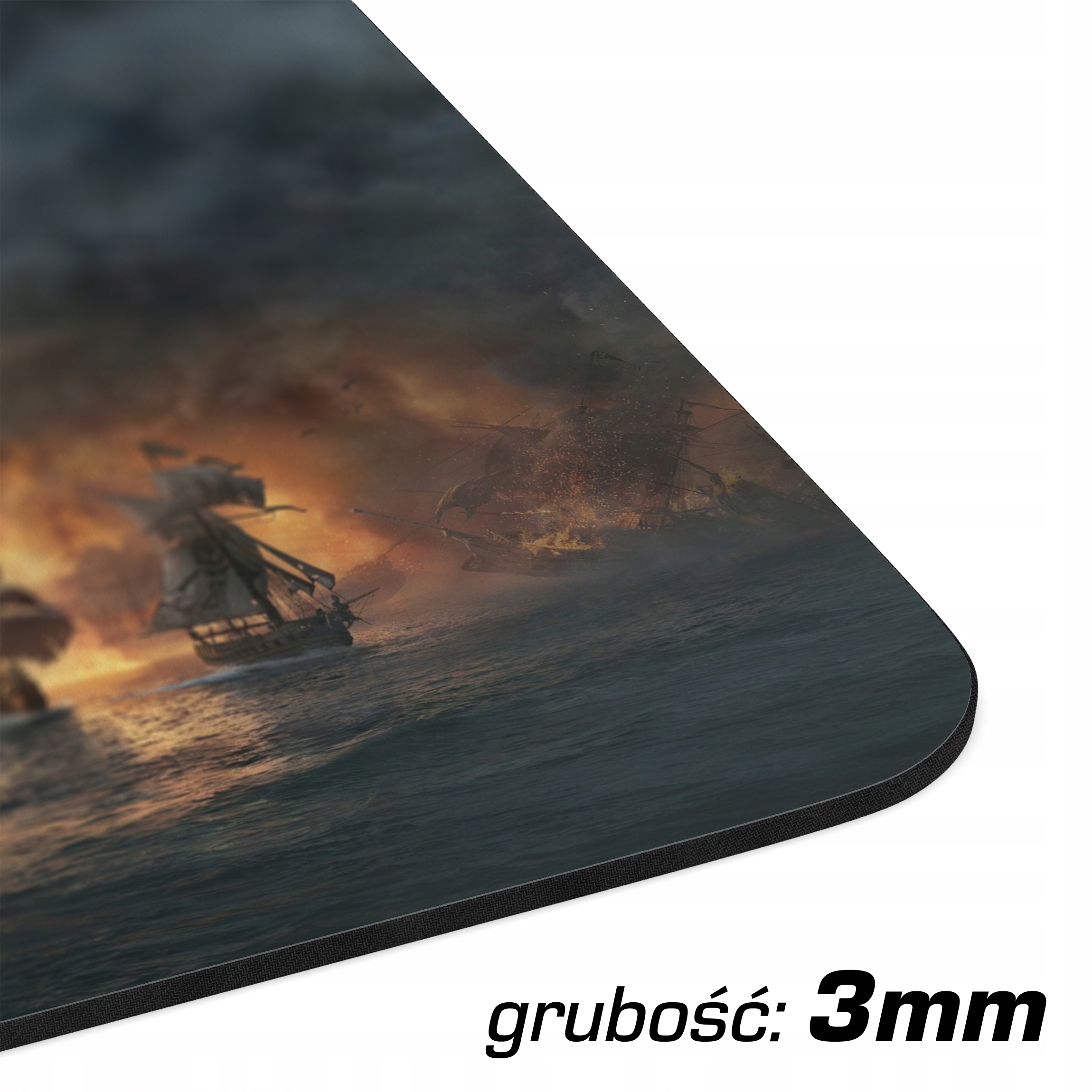 Podkładka pod mysz 22×18 cm Piraci z Karaibów Czaszka Statki dla graczy