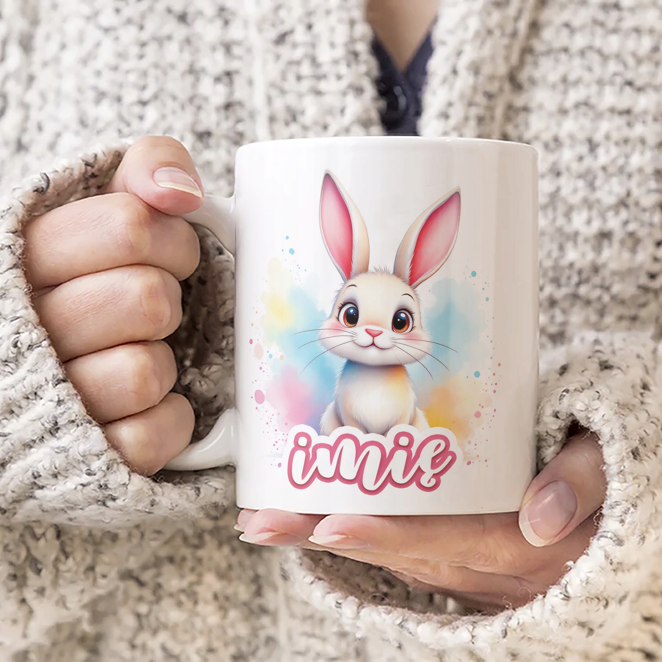 Kubek ceramiczny Wielkanocny Personalizowany Z okazji Świąt Wielkanocnych