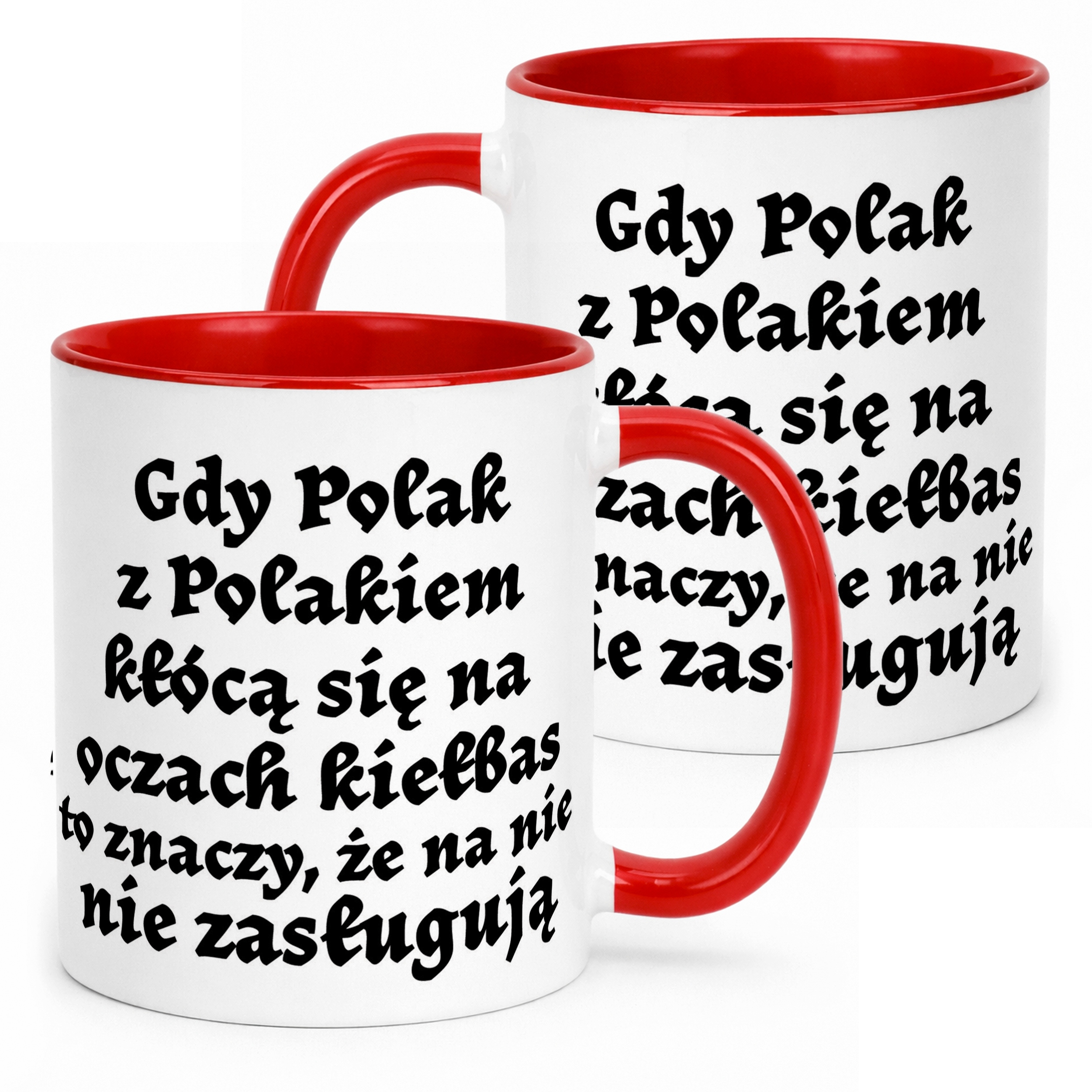 Kubek ceramiczny 1670 Gdy Polak z Polakiem Dla Fanów Serialu Prezent