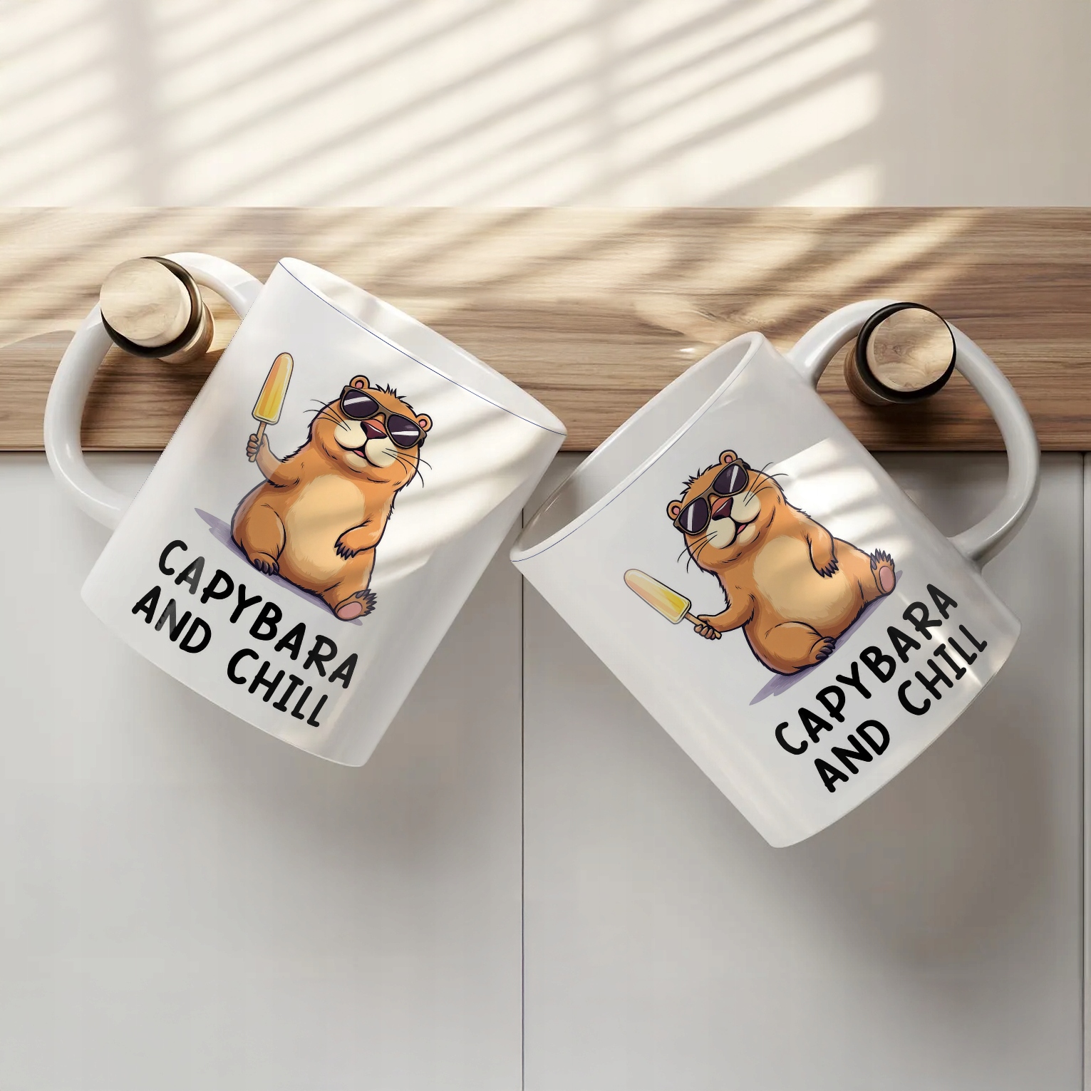 Kubek ceramiczny Kapibara Capybara Zwierzak Słodki Dla Dzieci Prezent