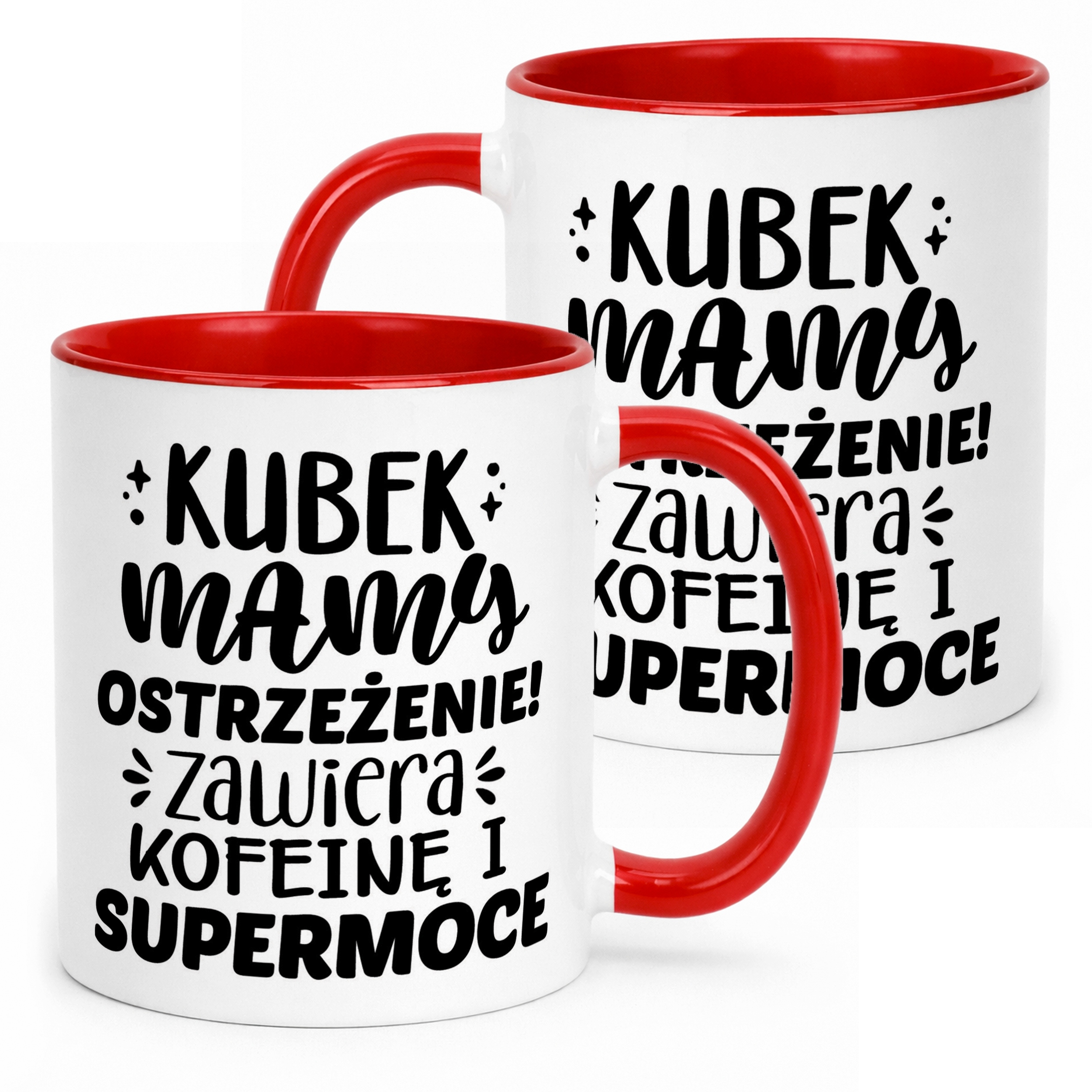 Kubek Czerwony Dzień Matki Dla Mamy Prezent Kubek Mamy Ostrzeżenie